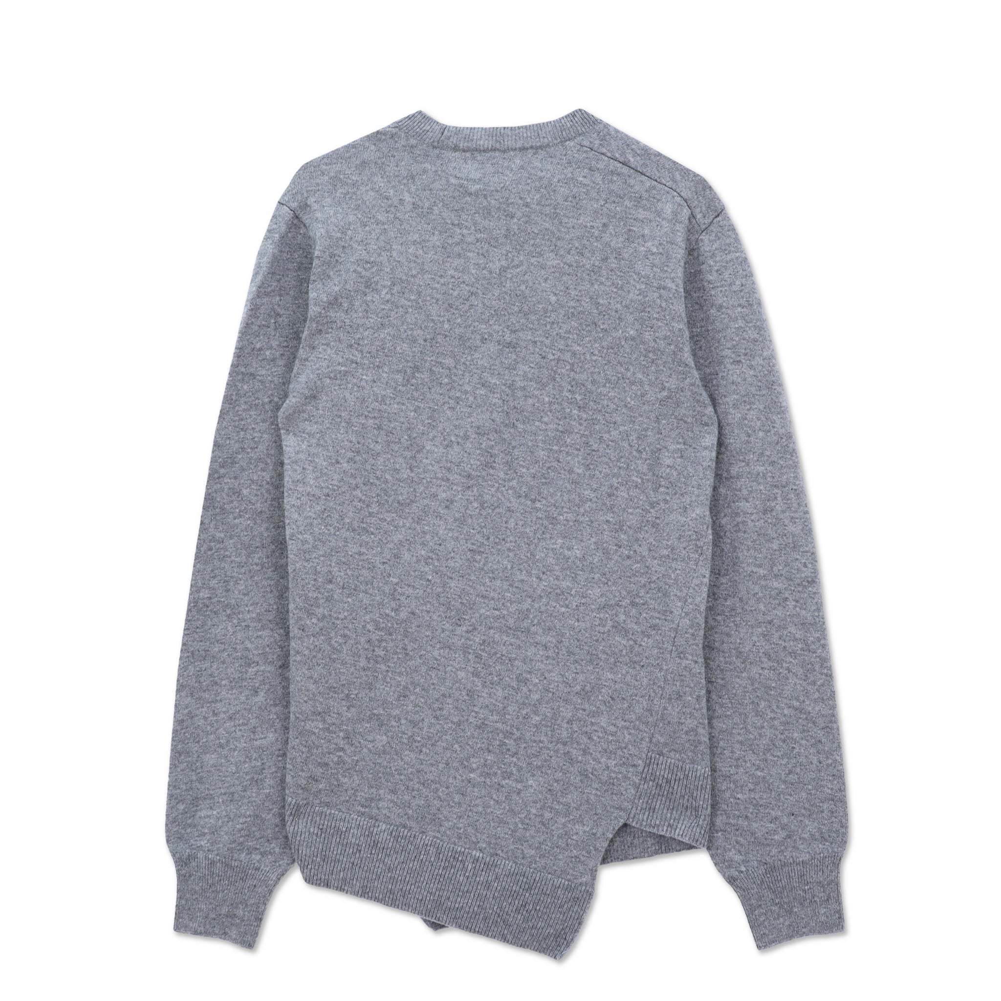 Lacoste Asymmetric Hem Sweater Grey