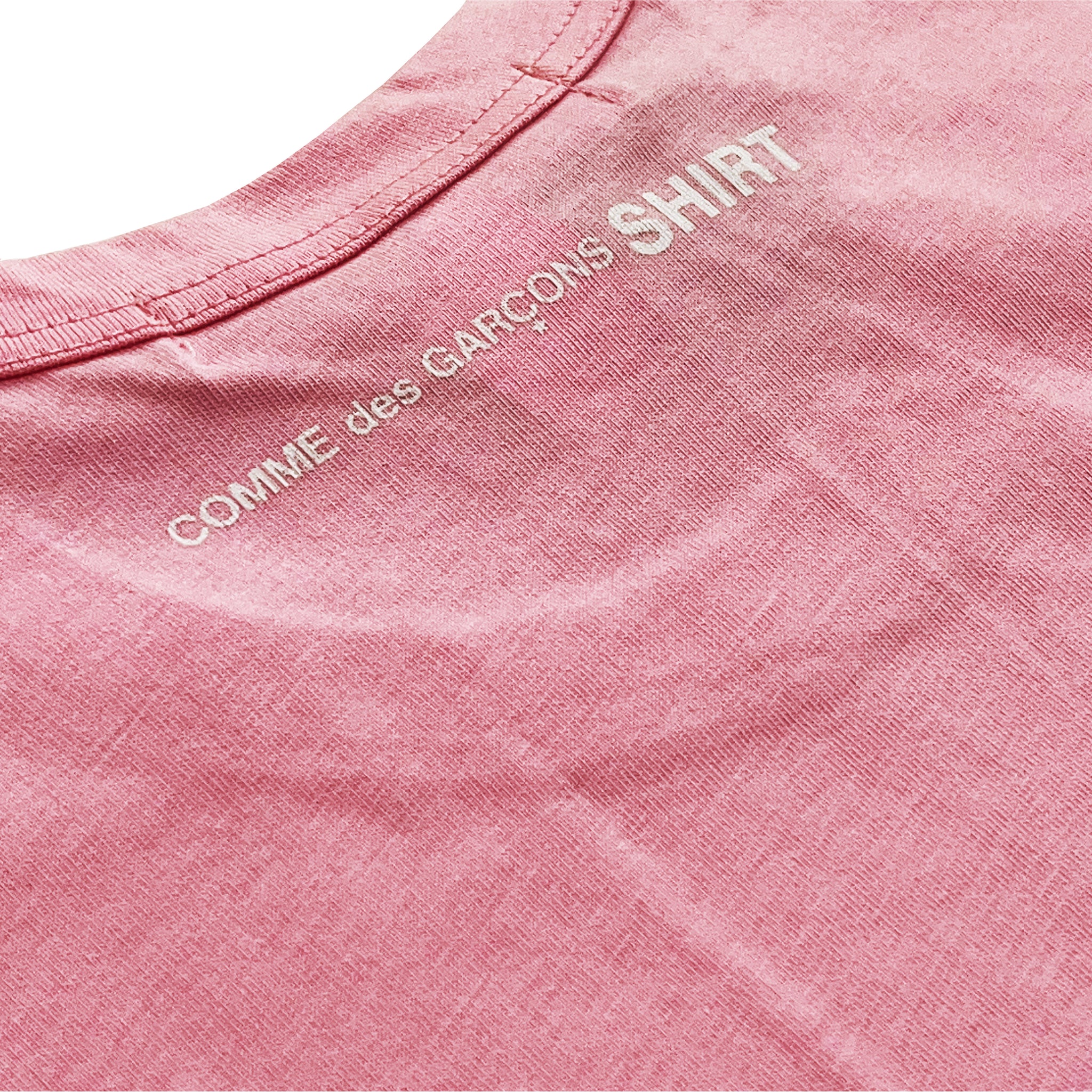 Cotton Jersey Neck Logo T-Shirt Pink