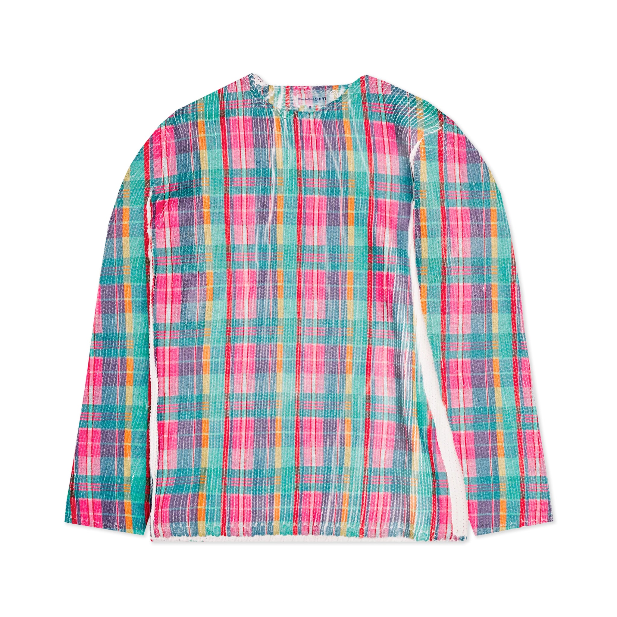 Tartan Overprint Knit Pink