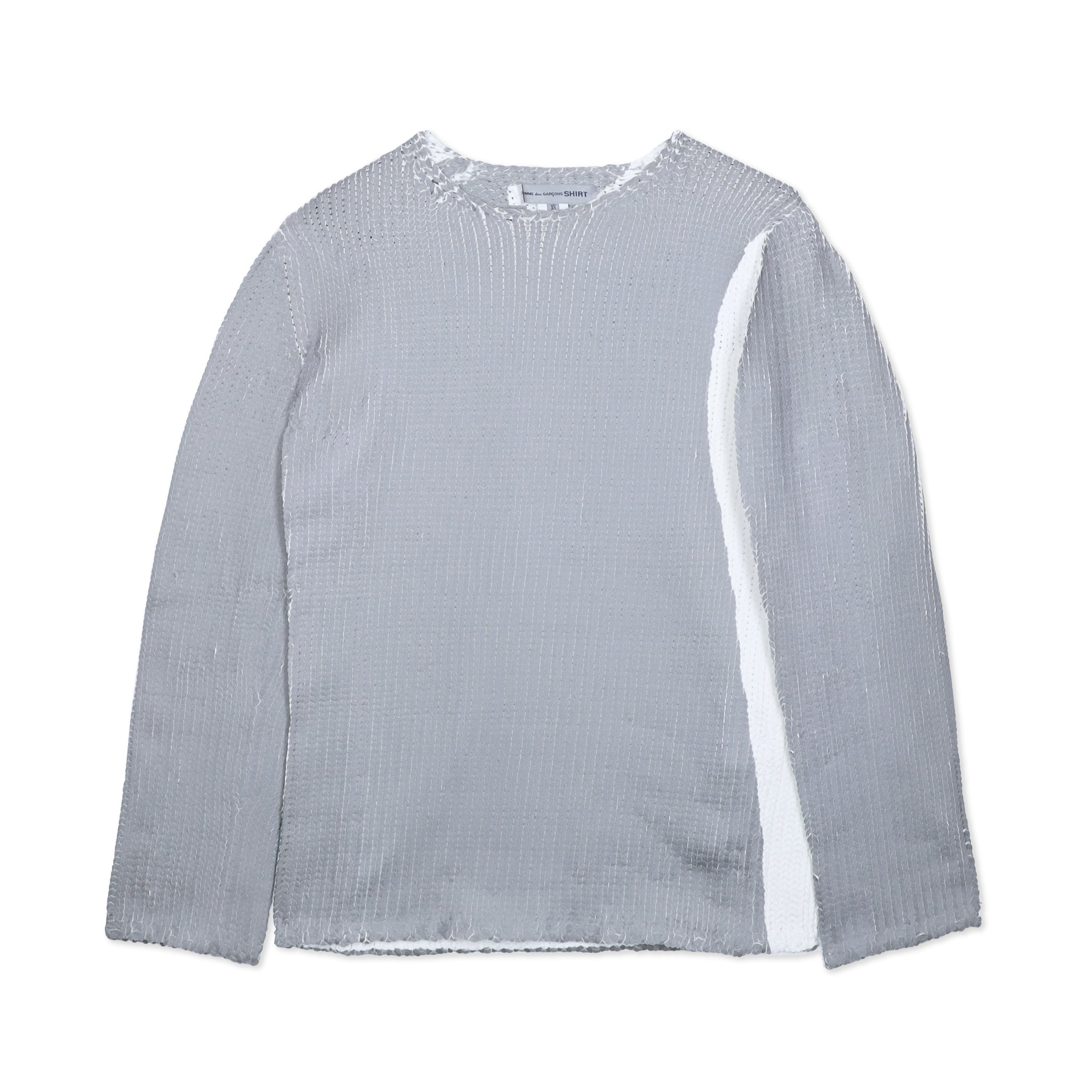 Grey Overprint Knit