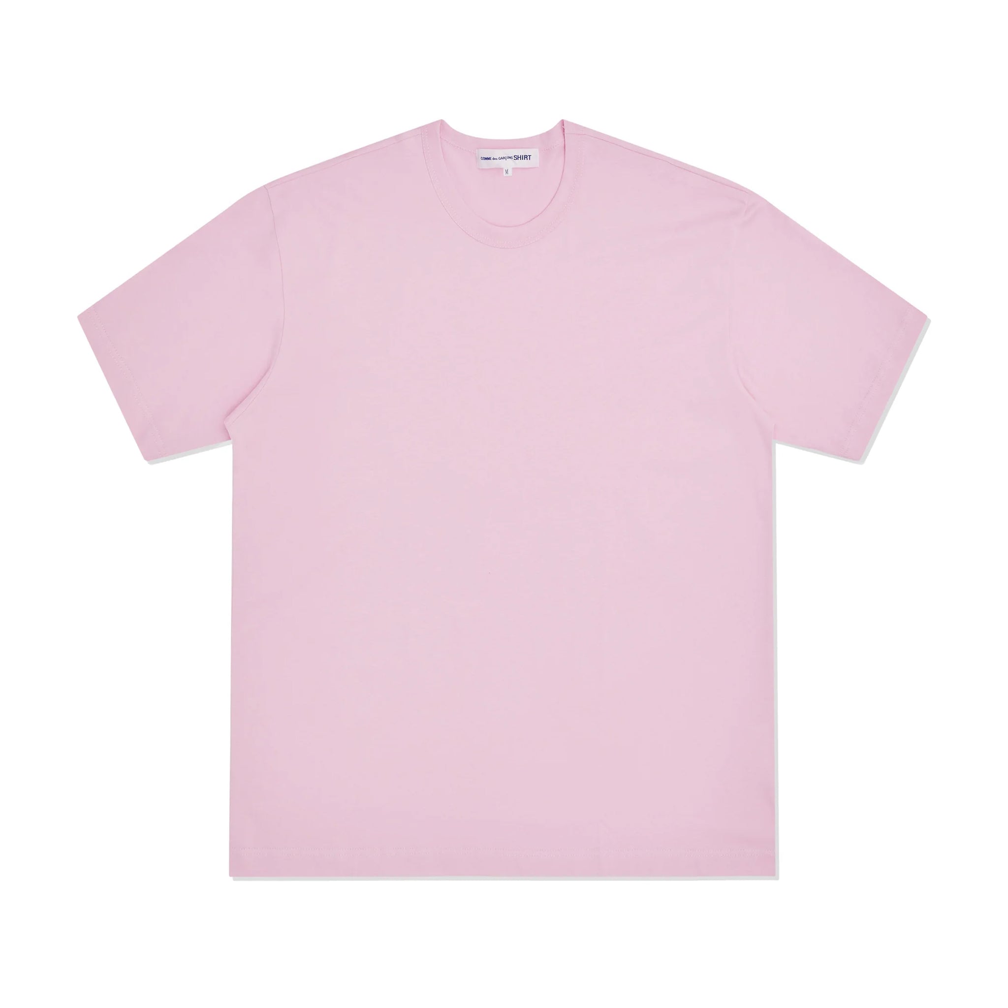 Cotton Jersey Neck Logo T-Shirt Pink