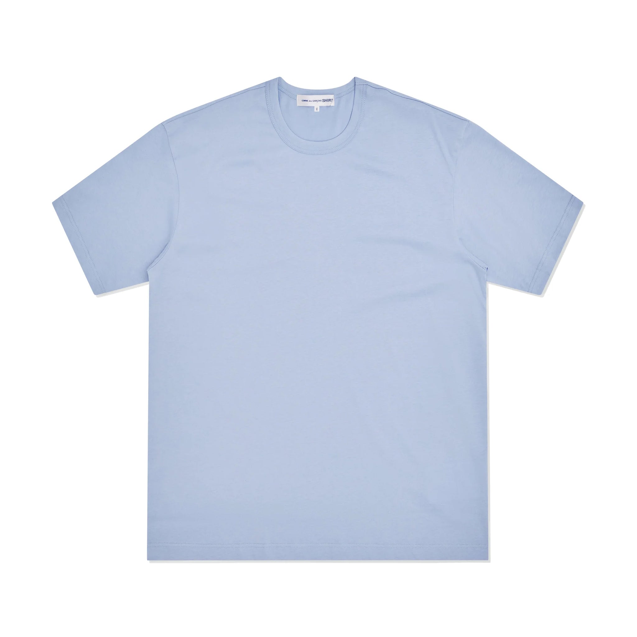 Cotton Jersey Neck Logo T-Shirt Light Blue