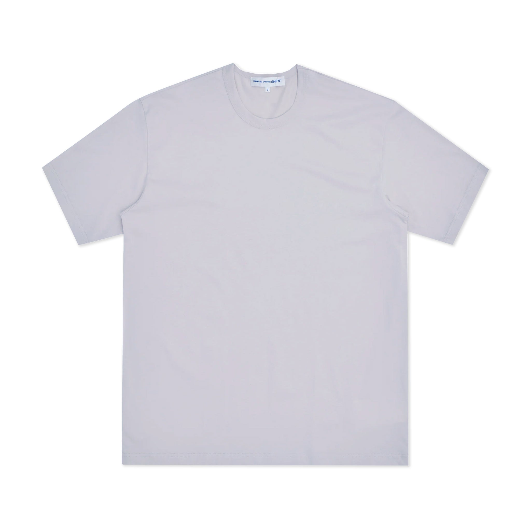 Cotton Jersey Neck Logo T-Shirt Grey