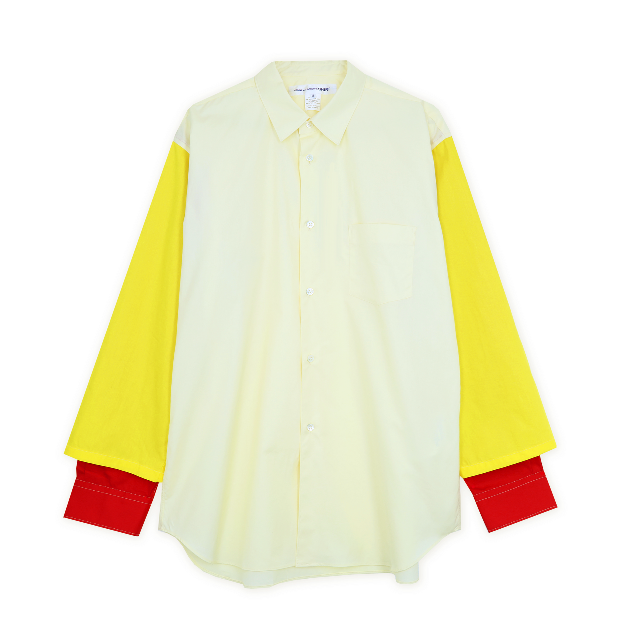 Yellow Mixed Sleeve Shirt