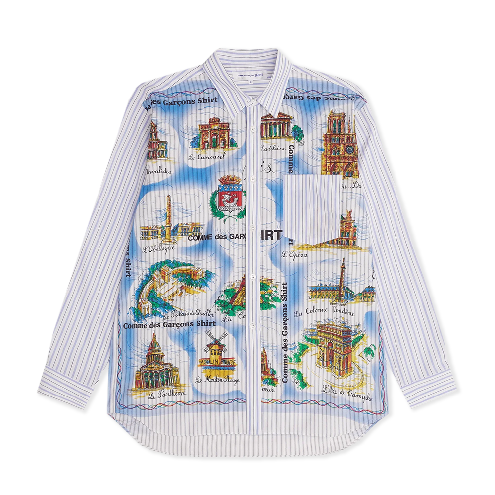 Landmark Print Wide Shirt
