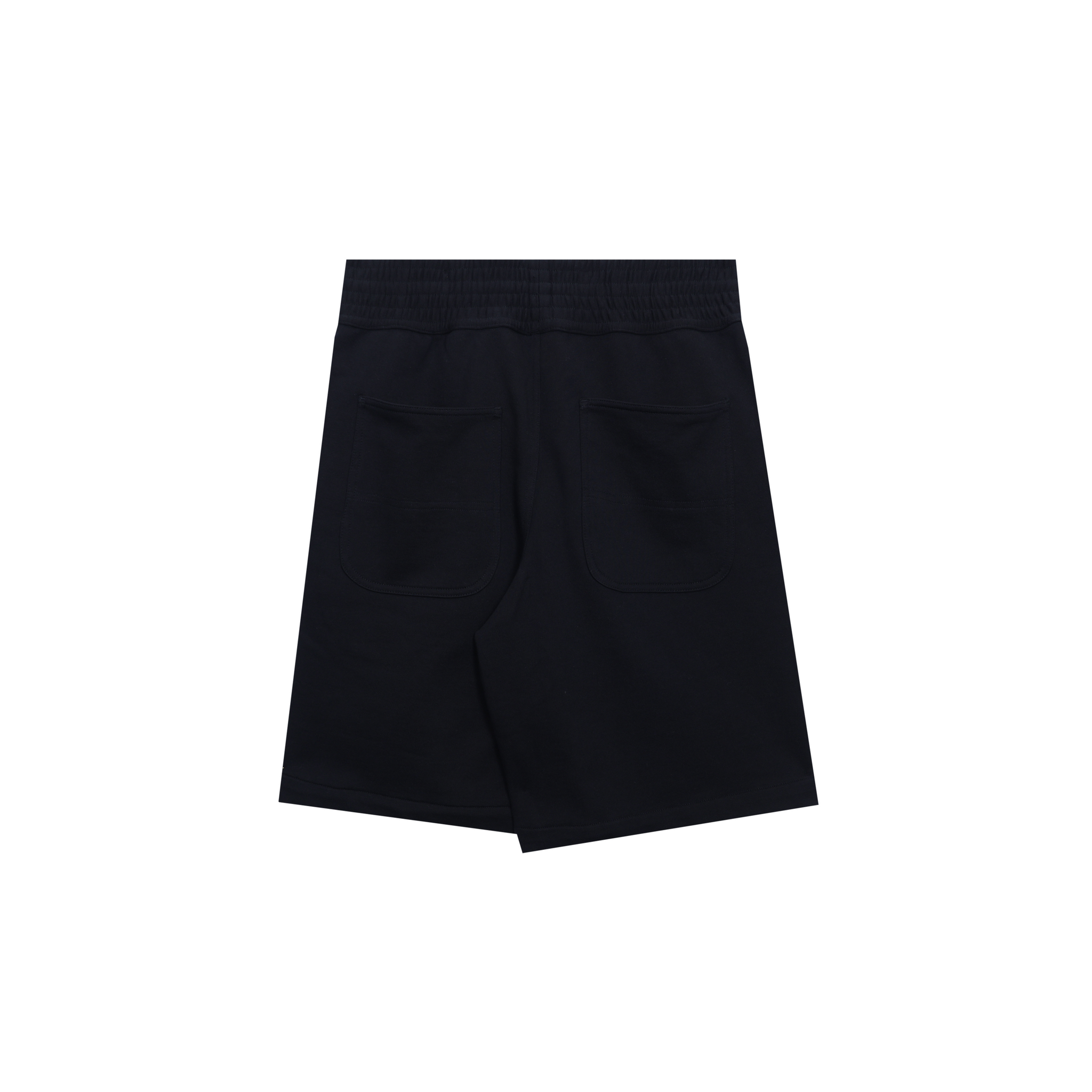 Black Cotton Sweat Shorts