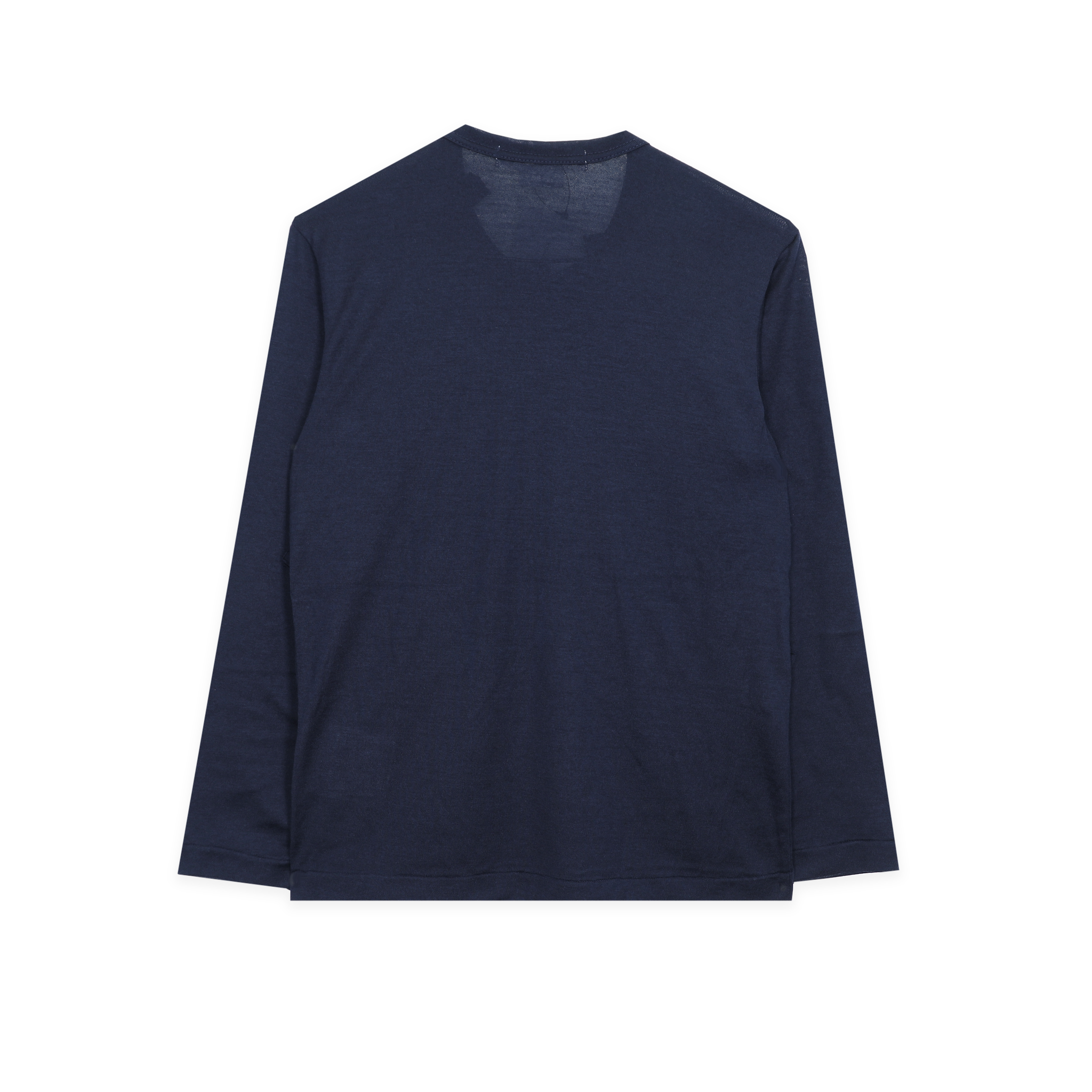 Navy Wool Bow Jersey