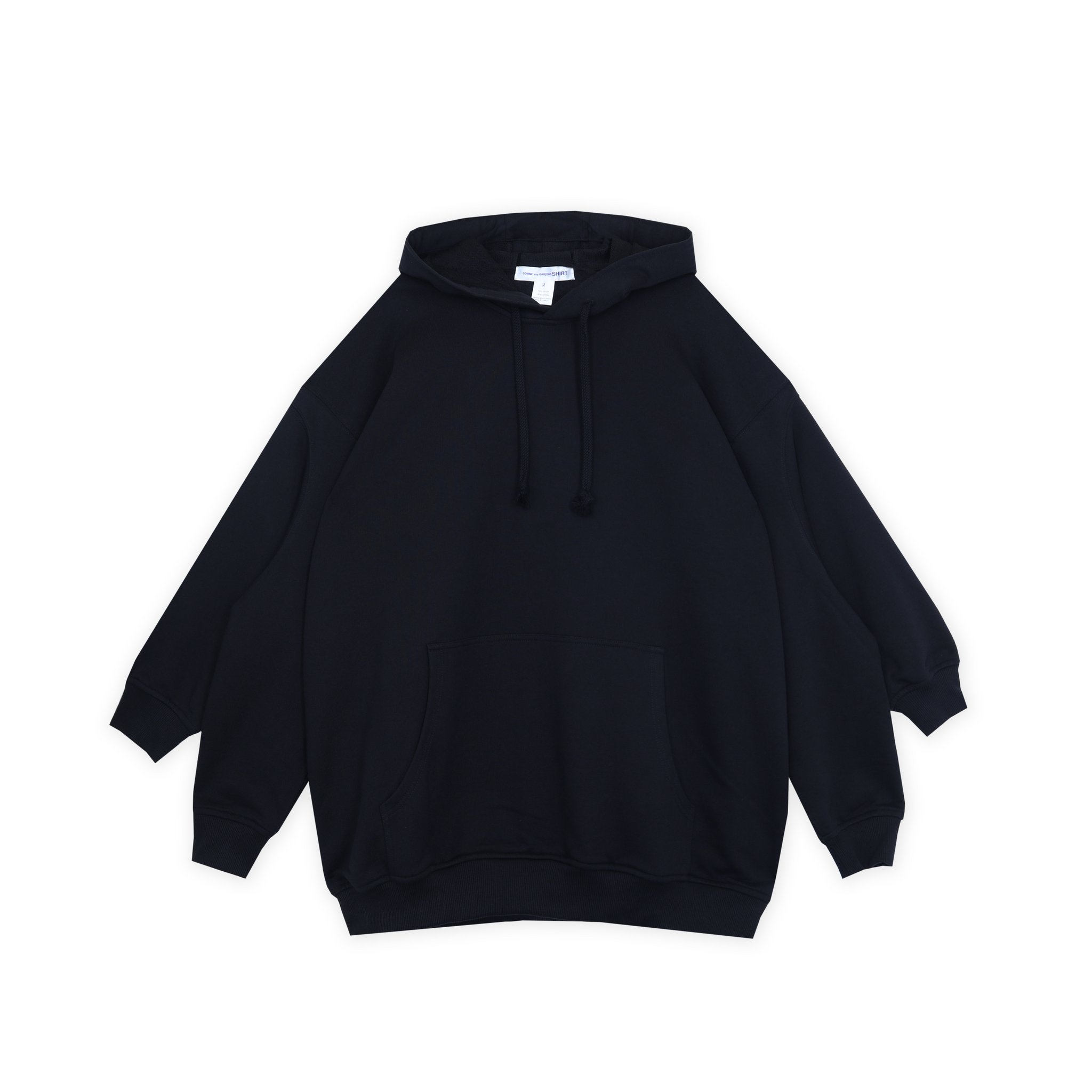 Black Double Sleeved Hooded Sweatshirt