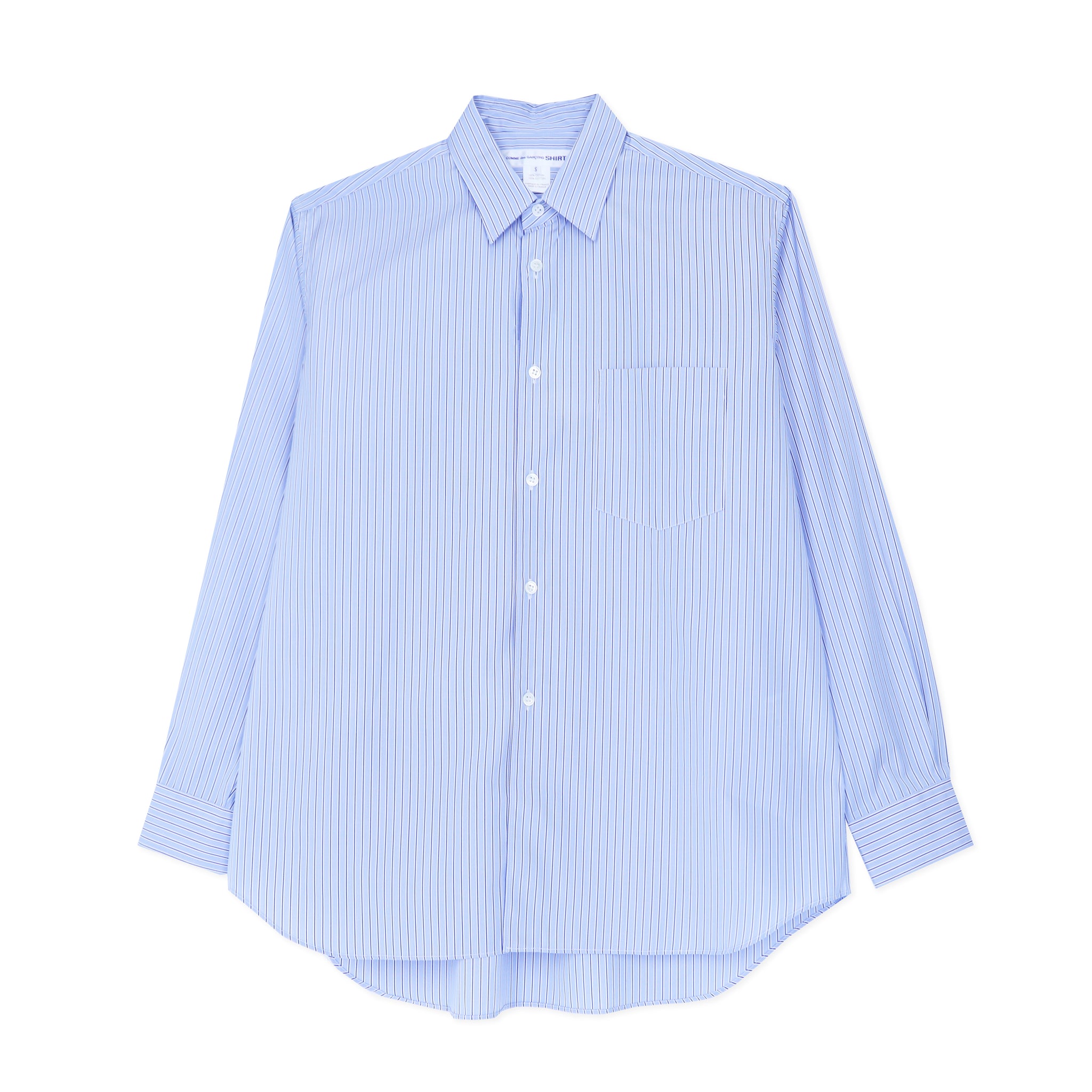 SHIRT FOREVER Plain Stripe Shirt 122 Wide