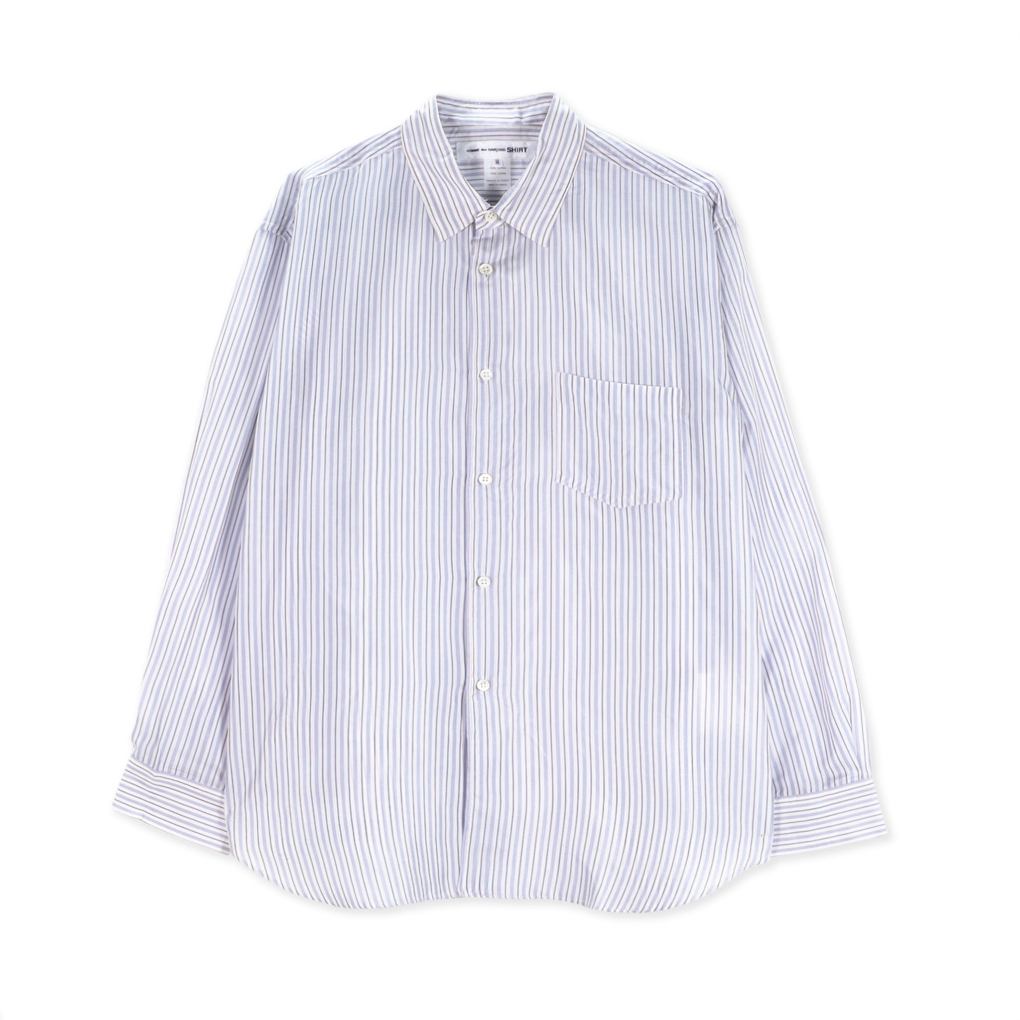 SHIRT FOREVER Cupra Taffeta Blue Stripe Shirt