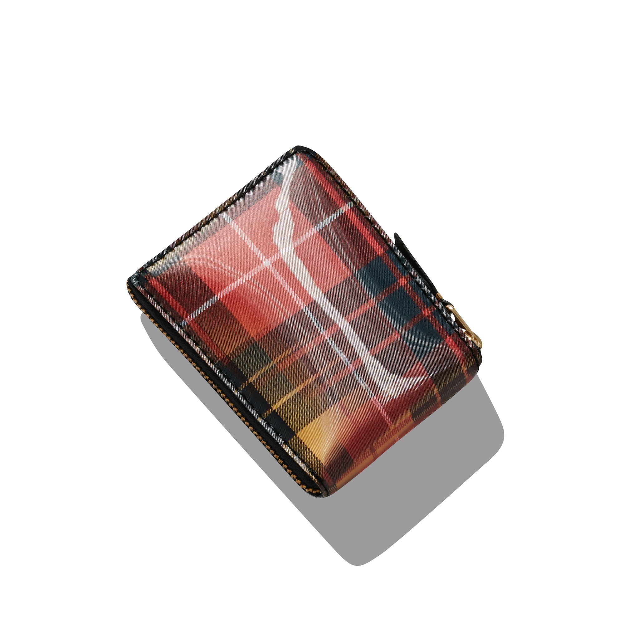 COMME des GARCONS ウォレット 二つ折りZIP LENTICULAR TARTAN 二つ折りZIP財布A LENTICULAR TARTAN B