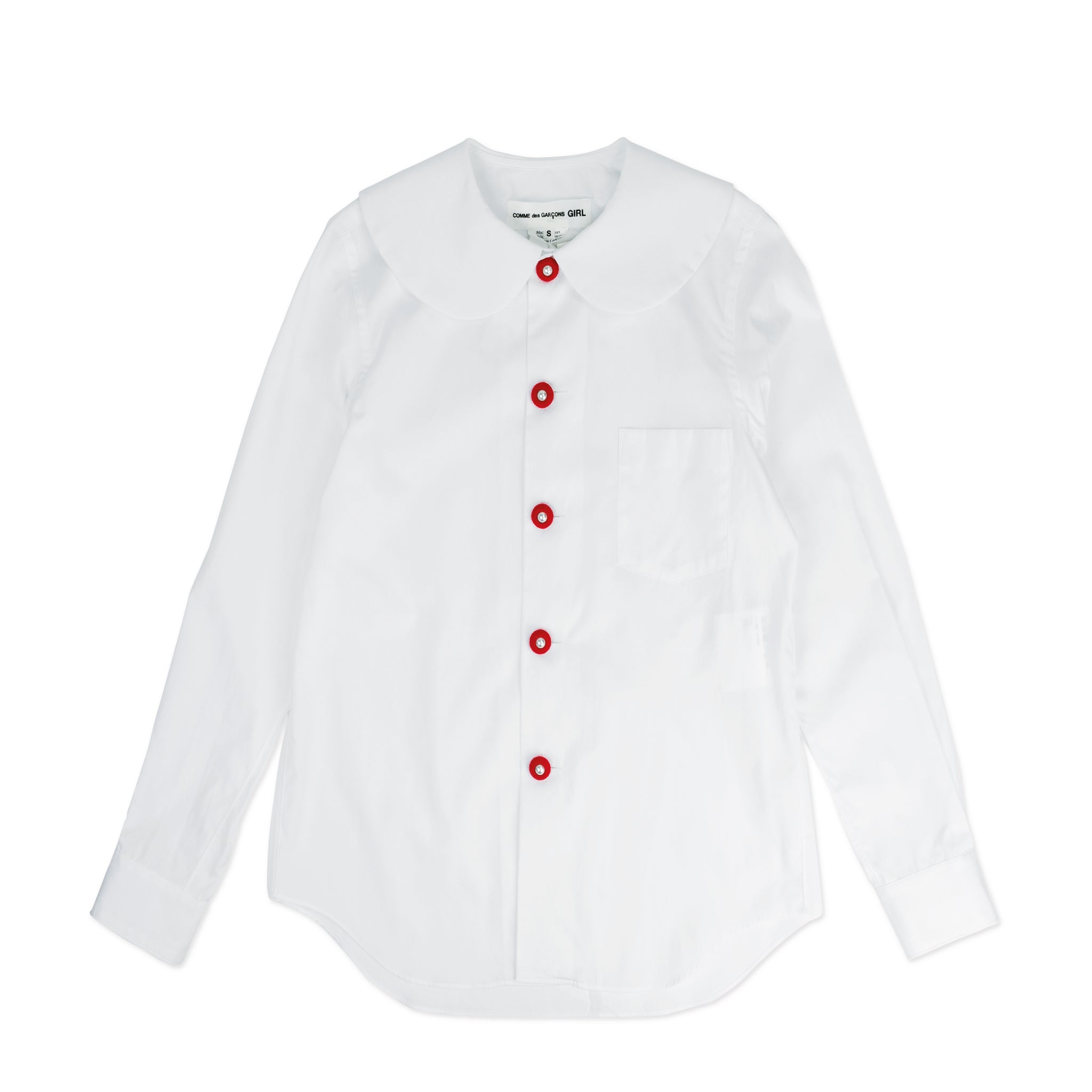 Pearl Buttoned Peter Pan Shirt