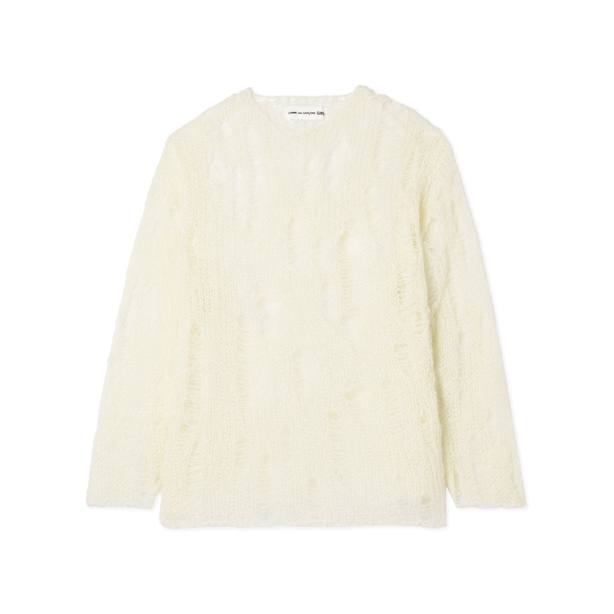 Off-White Mohair Nylon Sweater