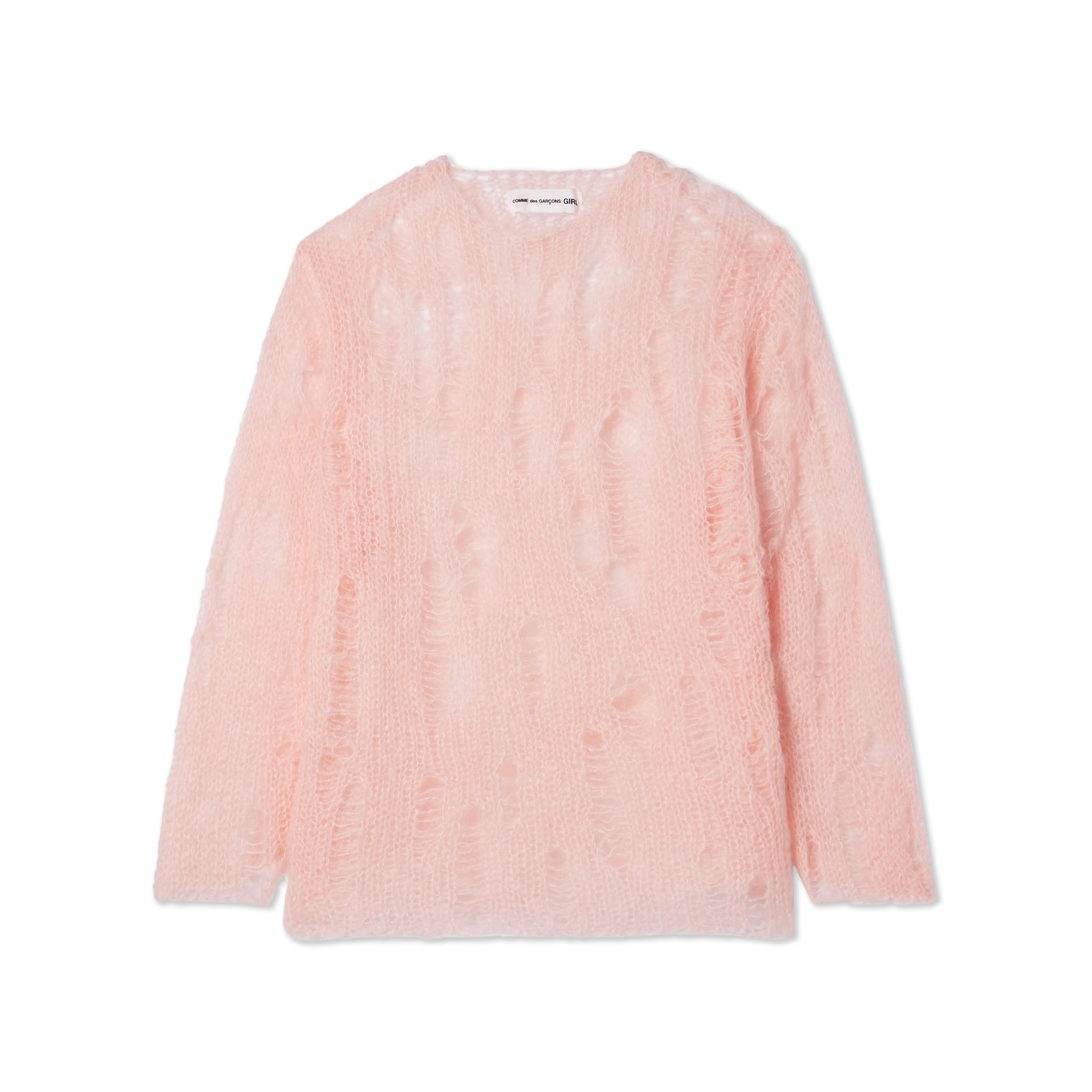 Pink Mohair Nylon Sweater