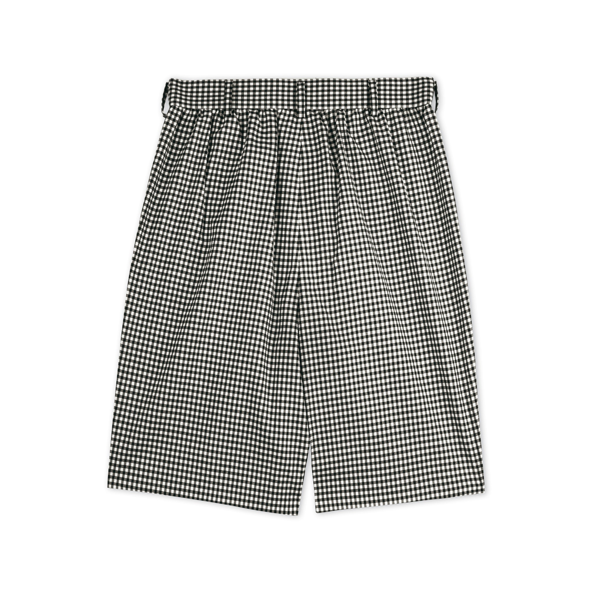 Wool Gingham Check Shorts