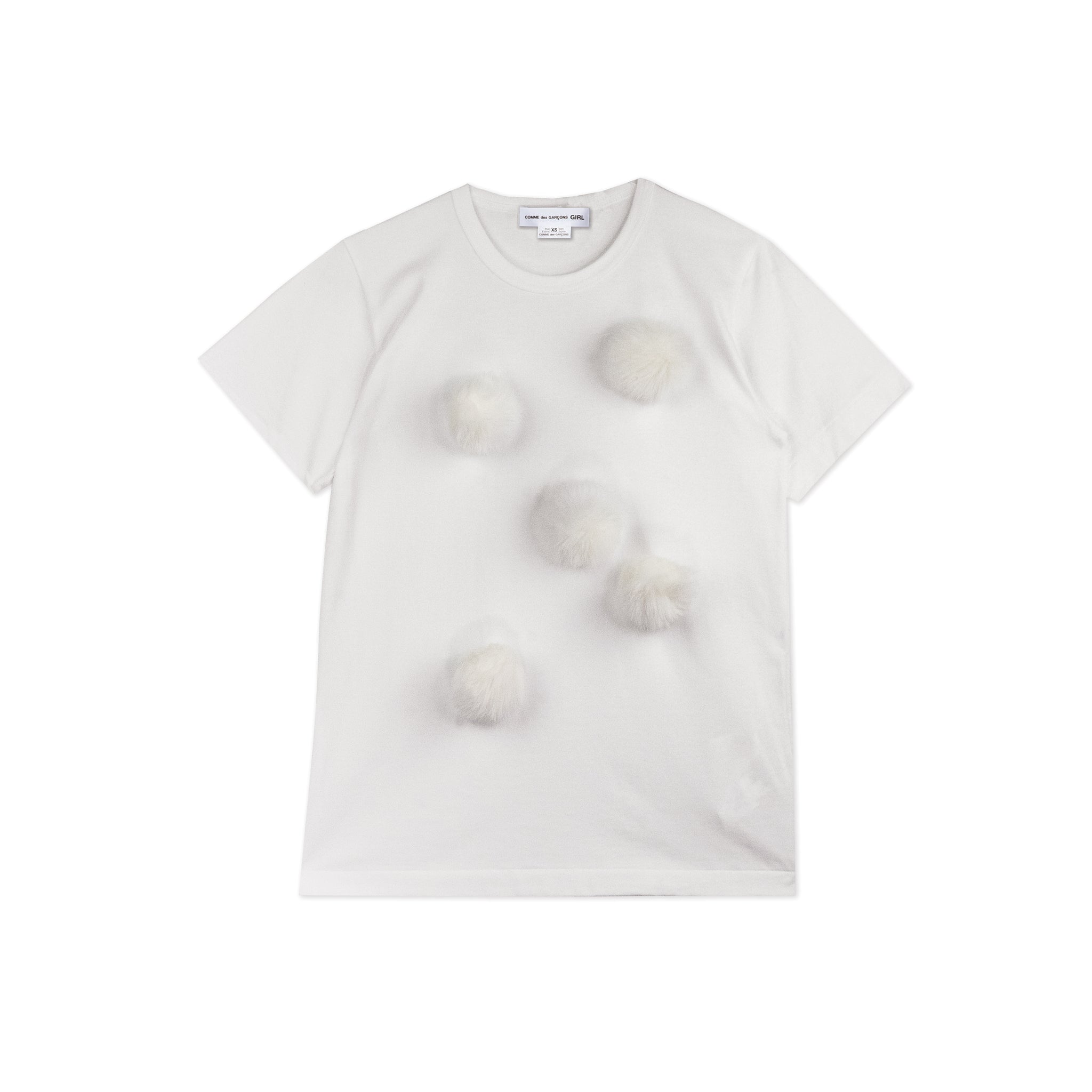 White Pom Pom T-Shirt