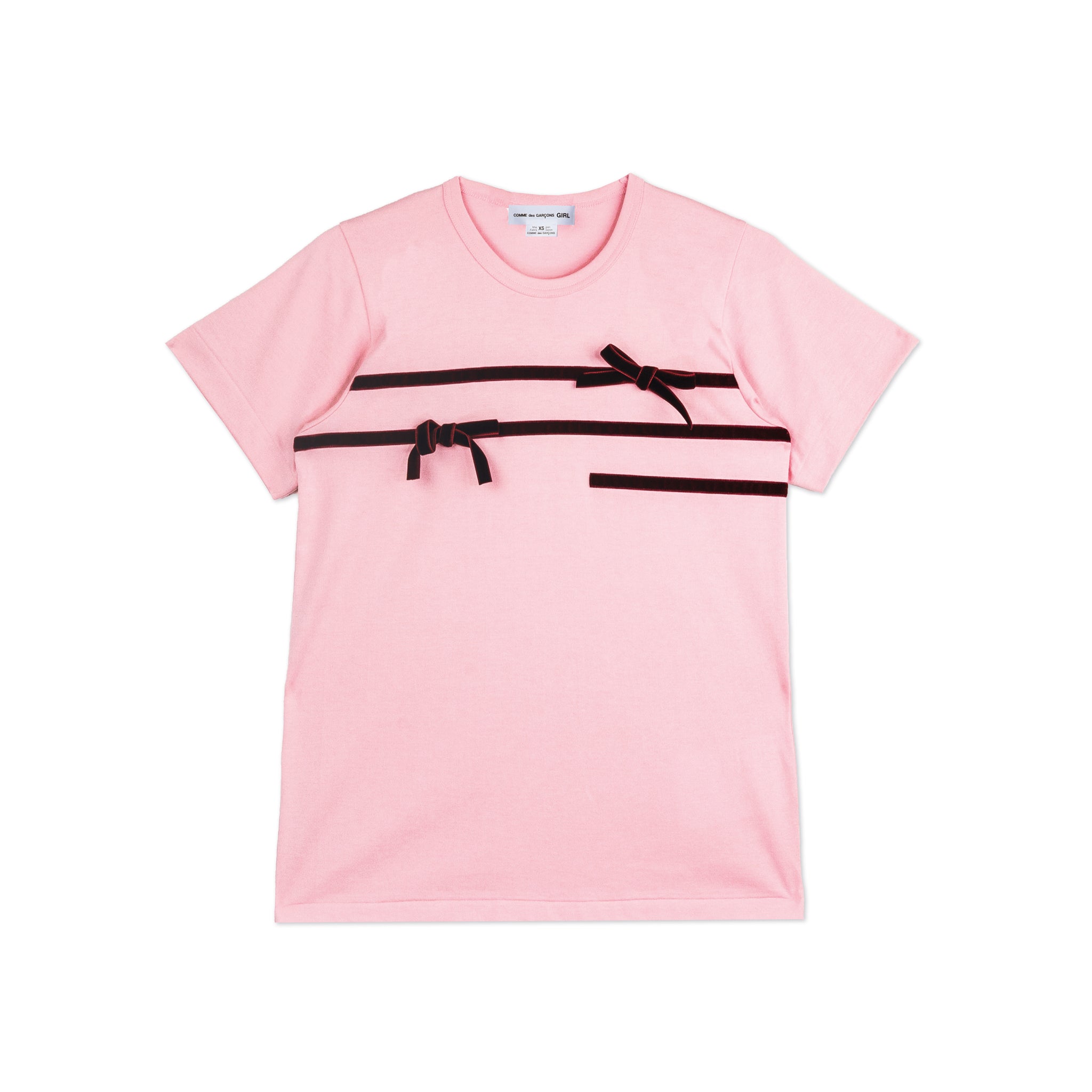 Pink/Burgundy Ribbon Bow T-Shirt