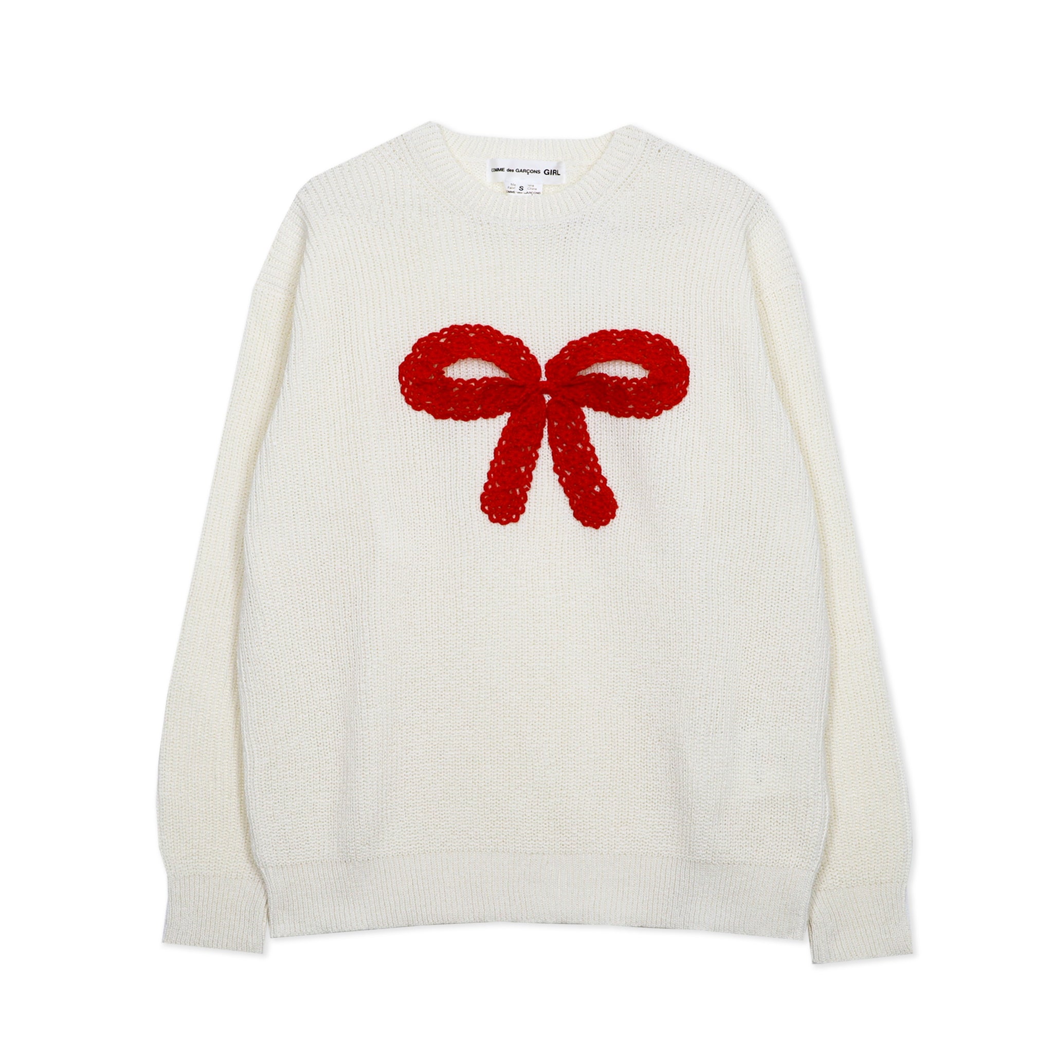 Off-White Oversized Knitted Big Bow Sweater