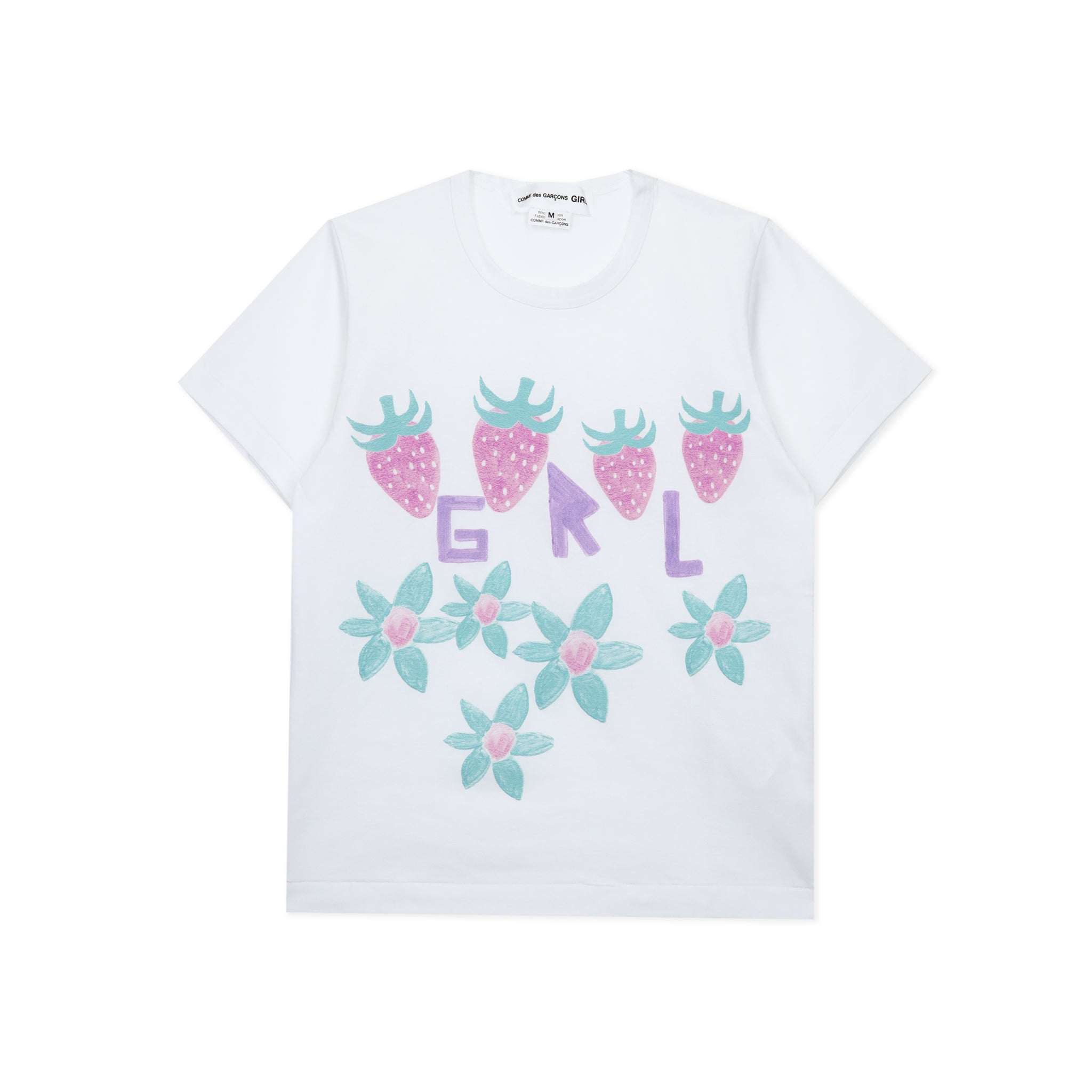 Brett Westfall x GIRL Pastel Strawberry Flower T-Shirt