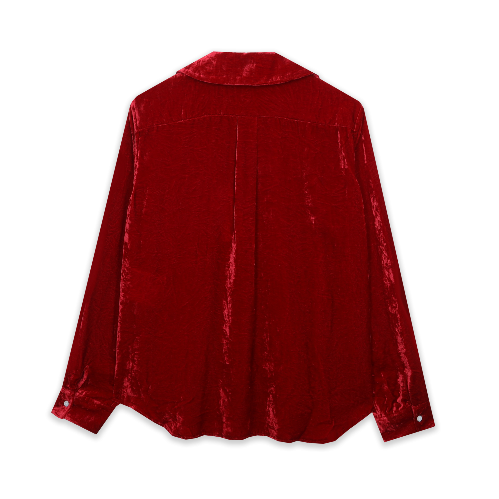 Red Velvet Peter Pan Blouse