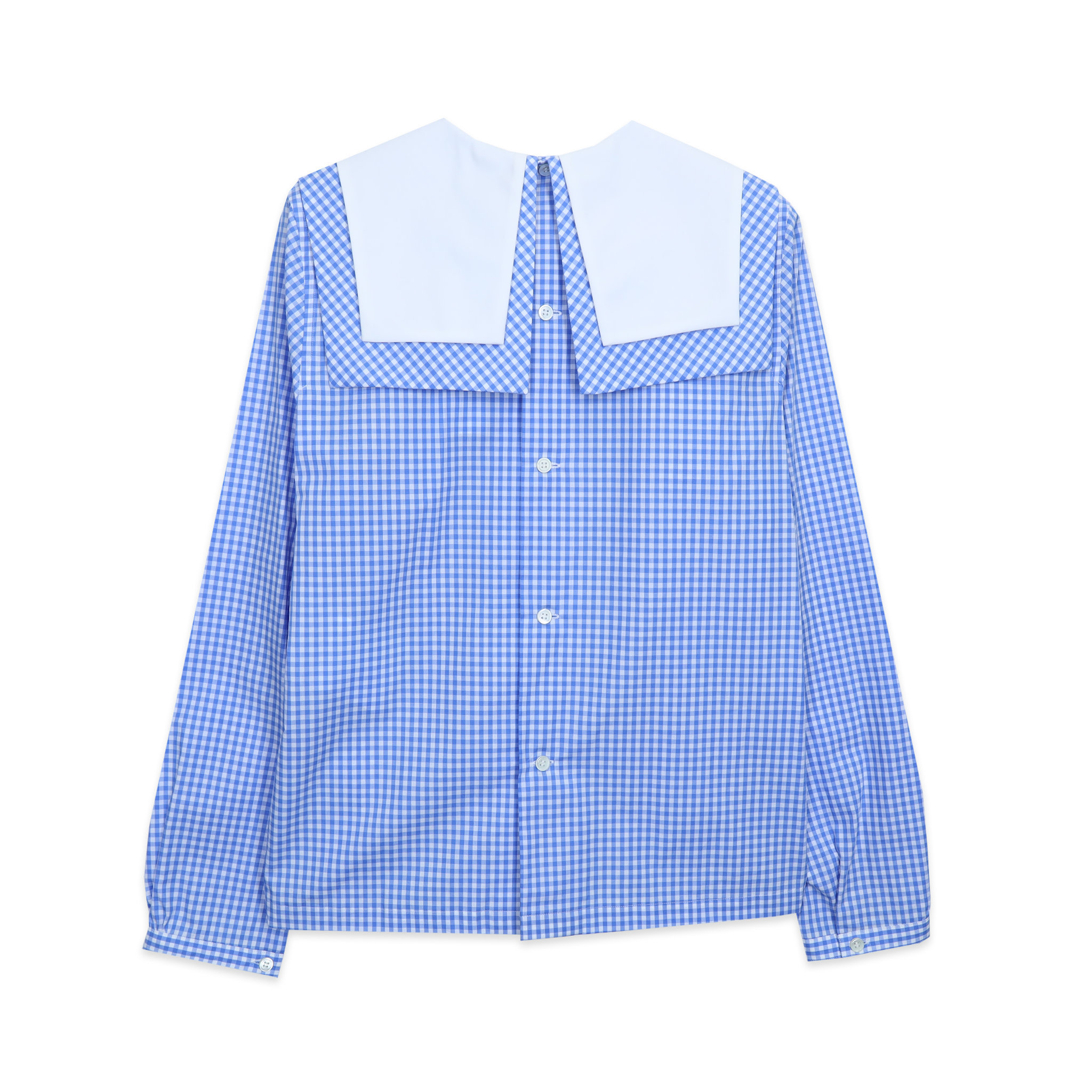 Blue/White Sailor Collar Blouse
