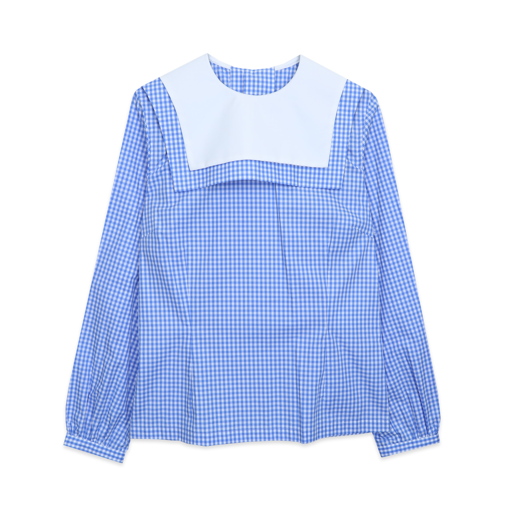 Blue/White Sailor Collar Blouse