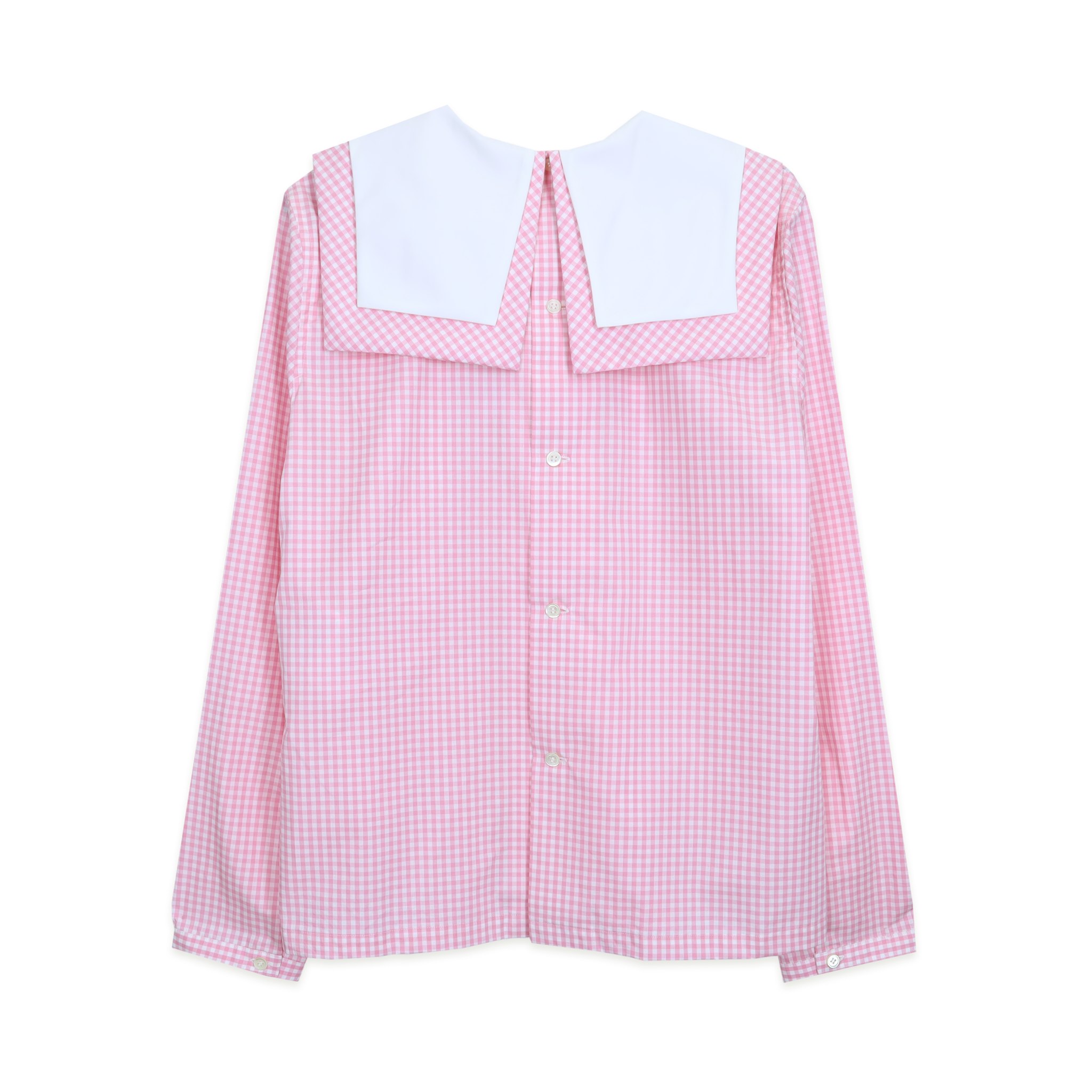 Pink/White Sailor Collar Blouse