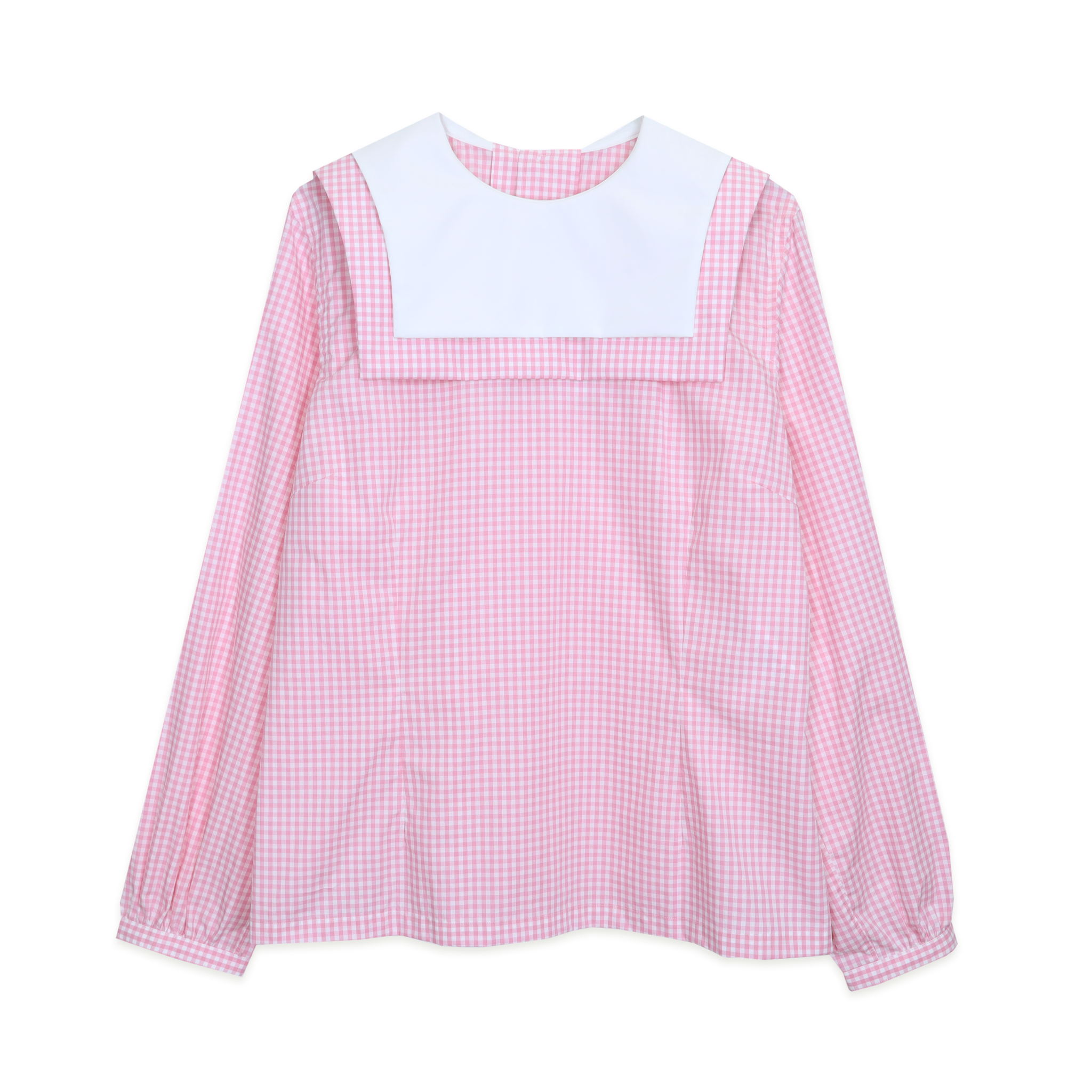Pink/White Sailor Collar Blouse