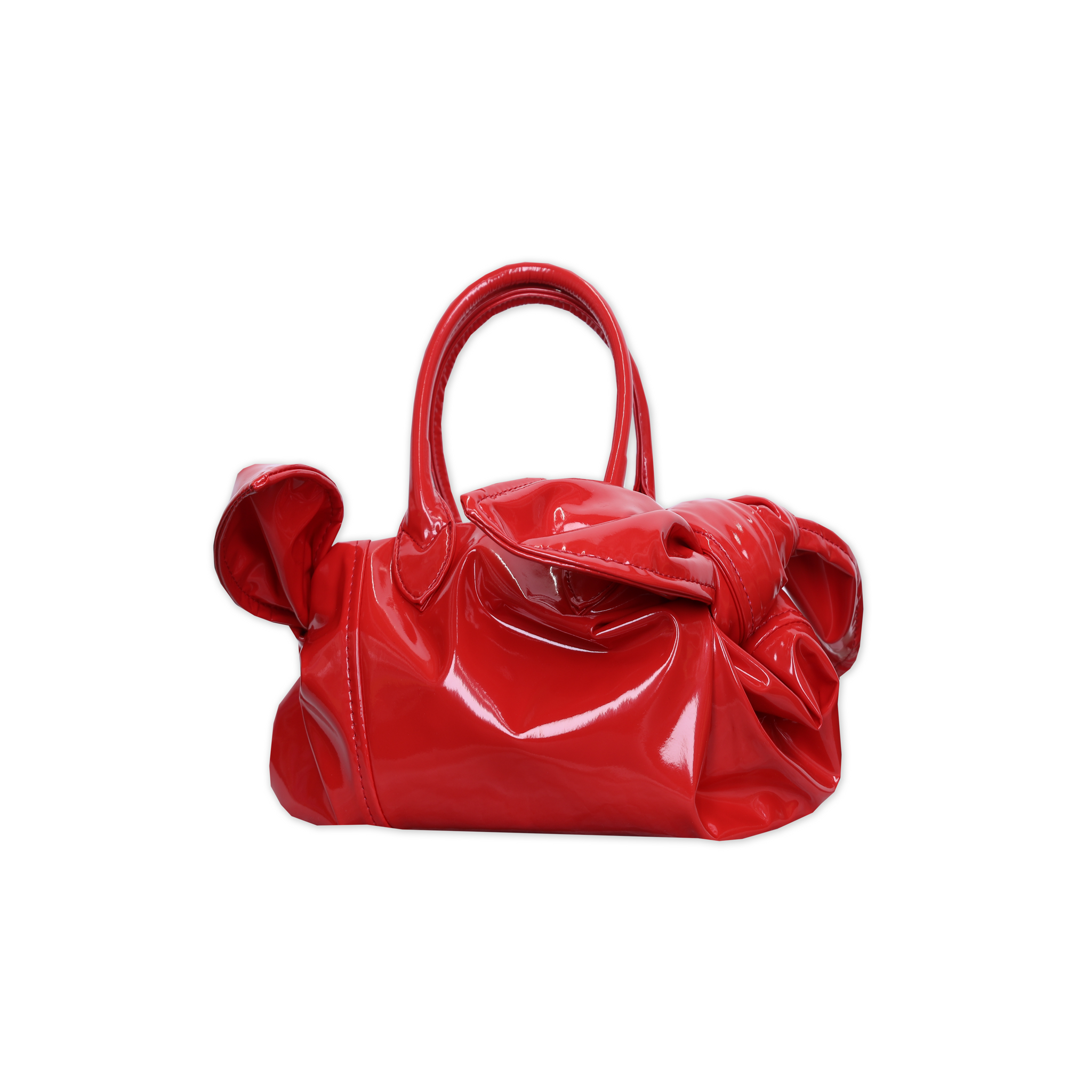 Twisted Bow Bag Red
