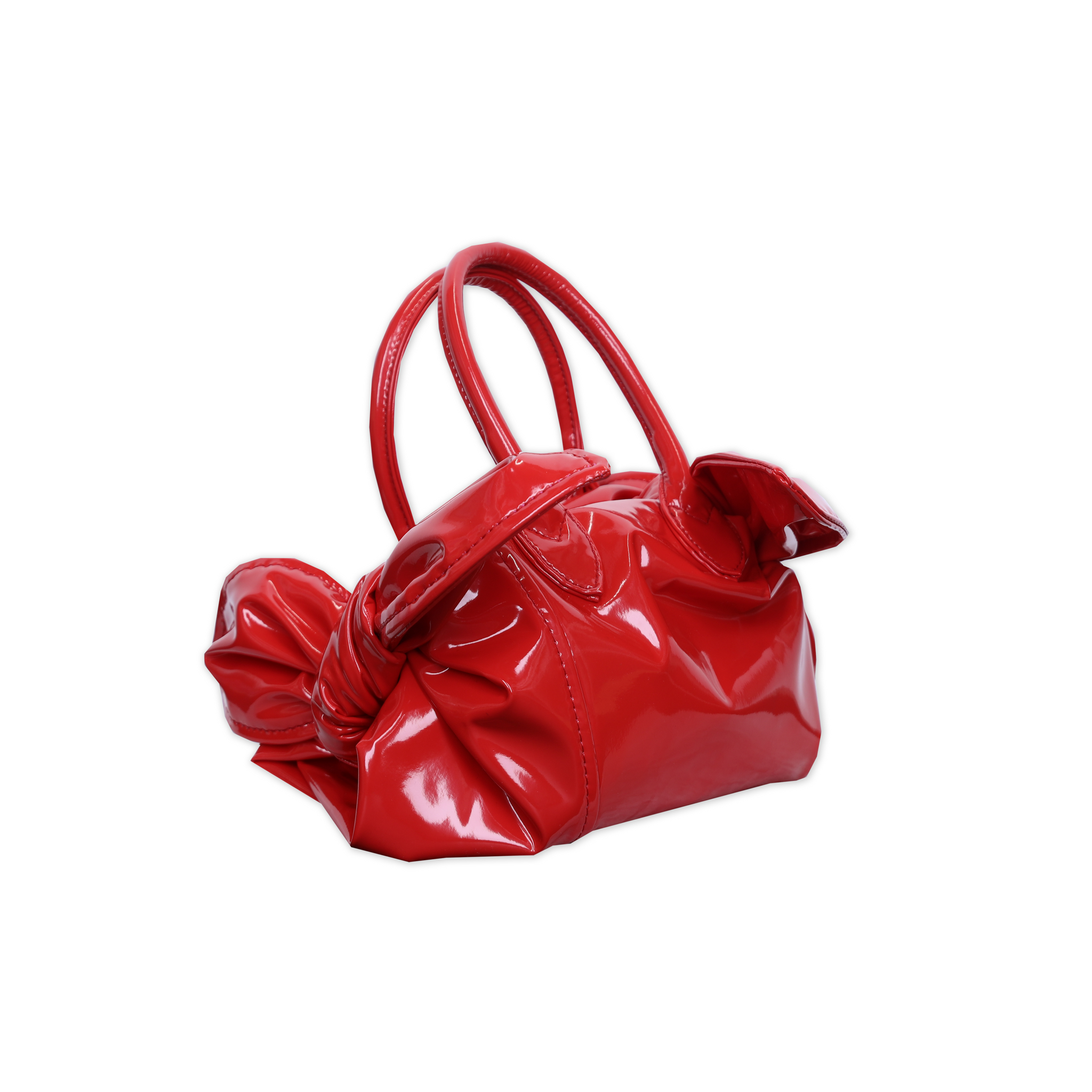 Twisted Bow Bag Red