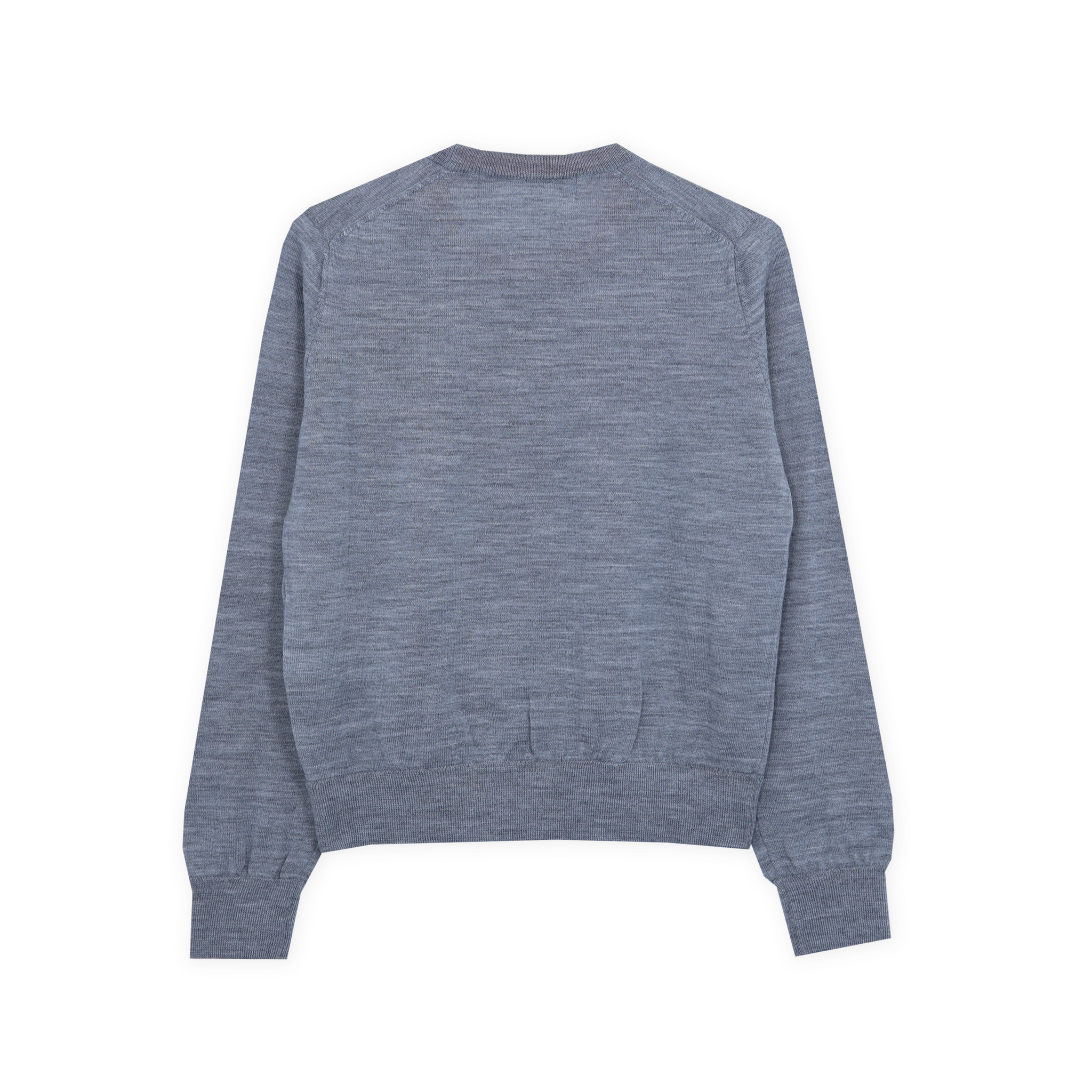 Grey x Pink Contrast Rib Sweater