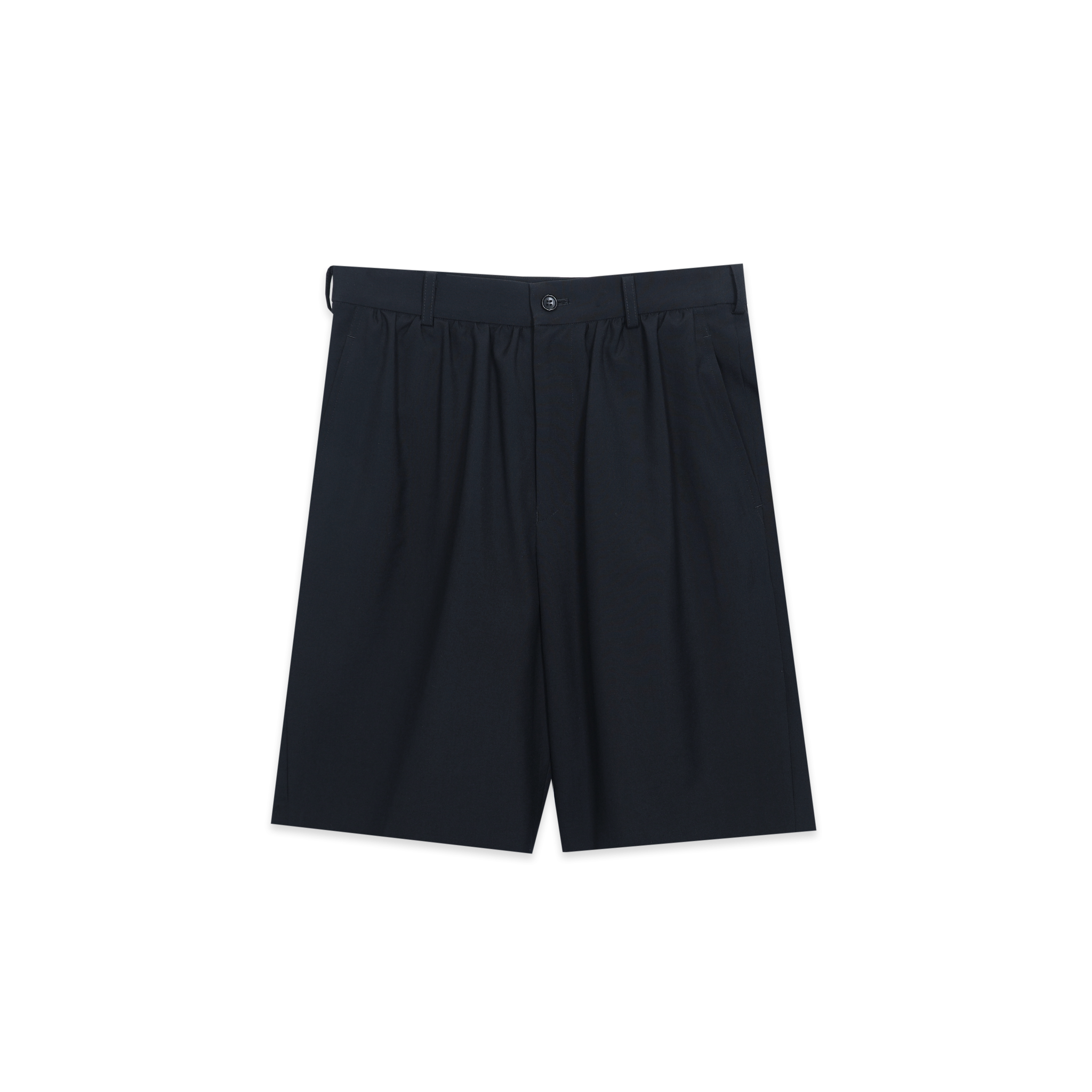 Black Gabardine Shorts