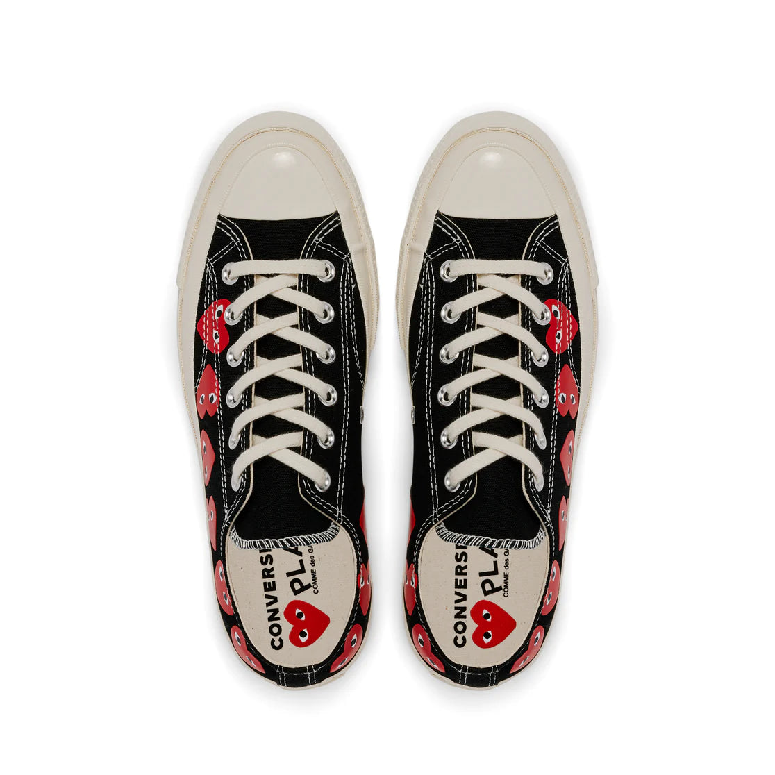 Converse Multi Red Heart Low Top Black COMME des GARCONS Melbourne