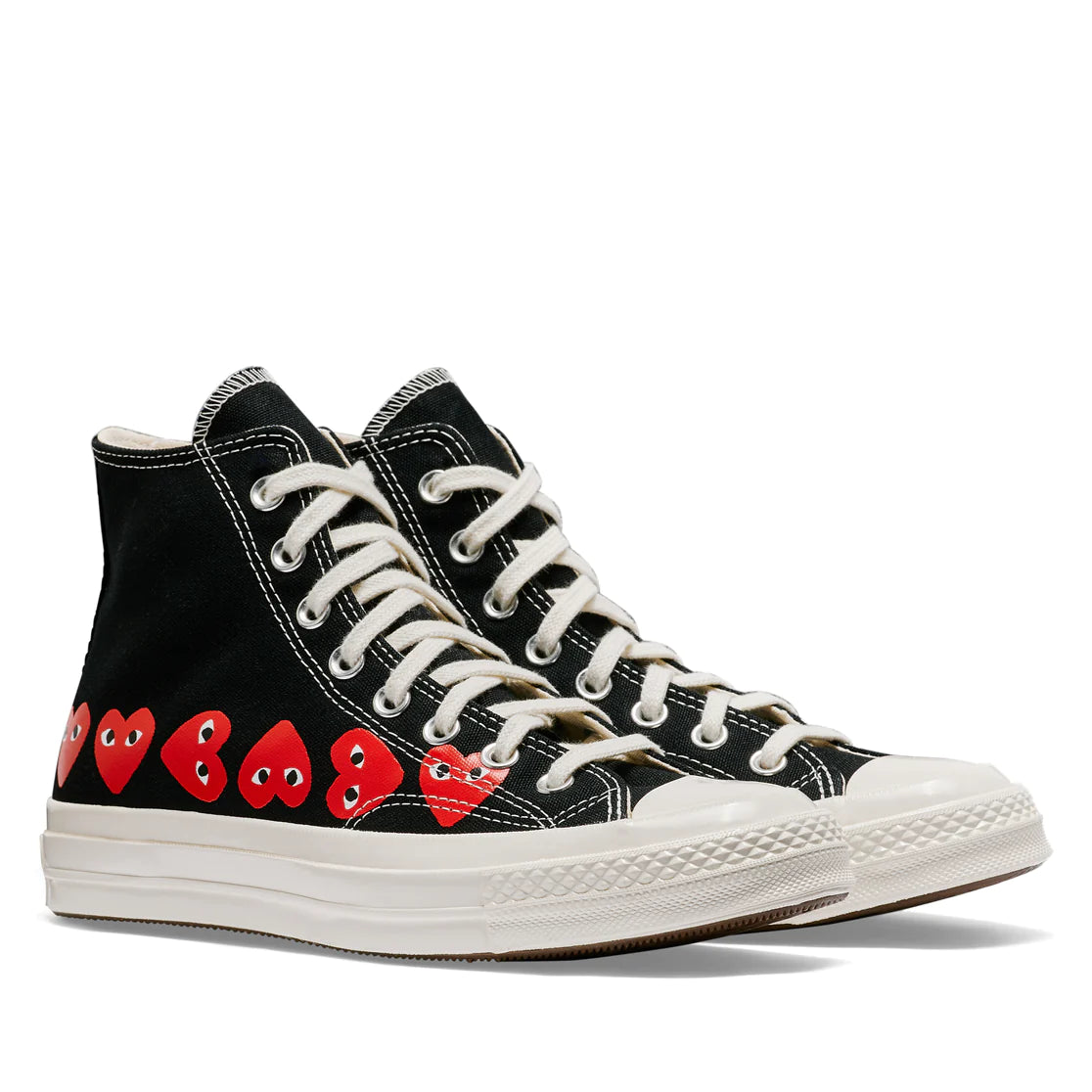 Converse Multi Red Heart High Top (Black)