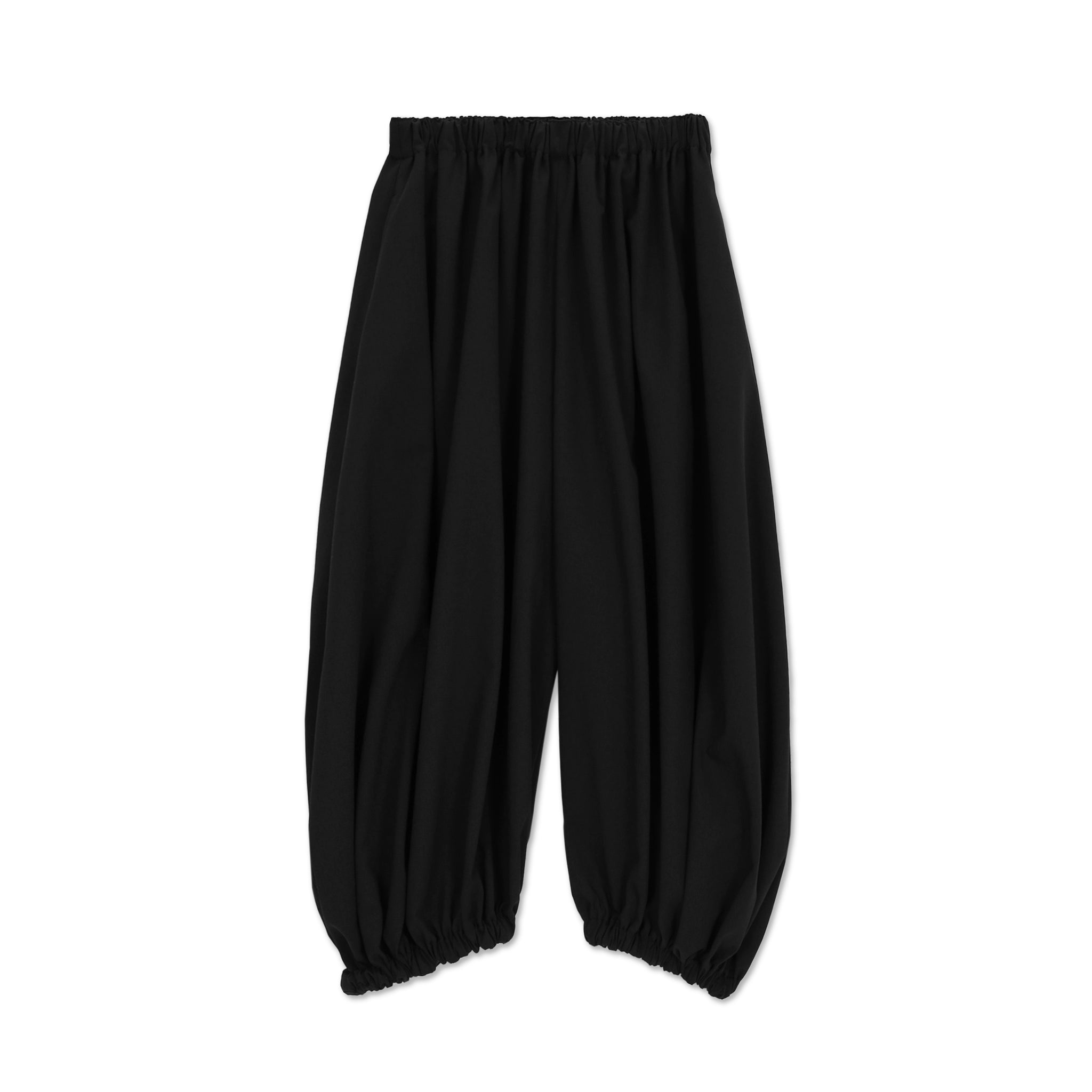 Black Medium Wool Balloon Pant