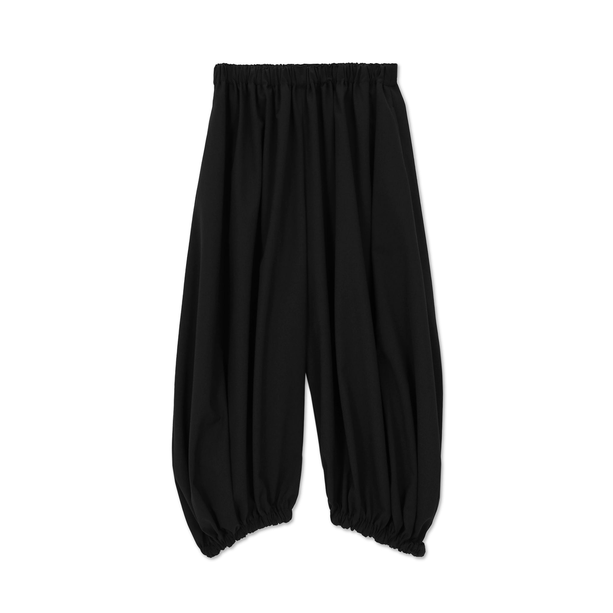 Black Medium Wool Balloon Pant