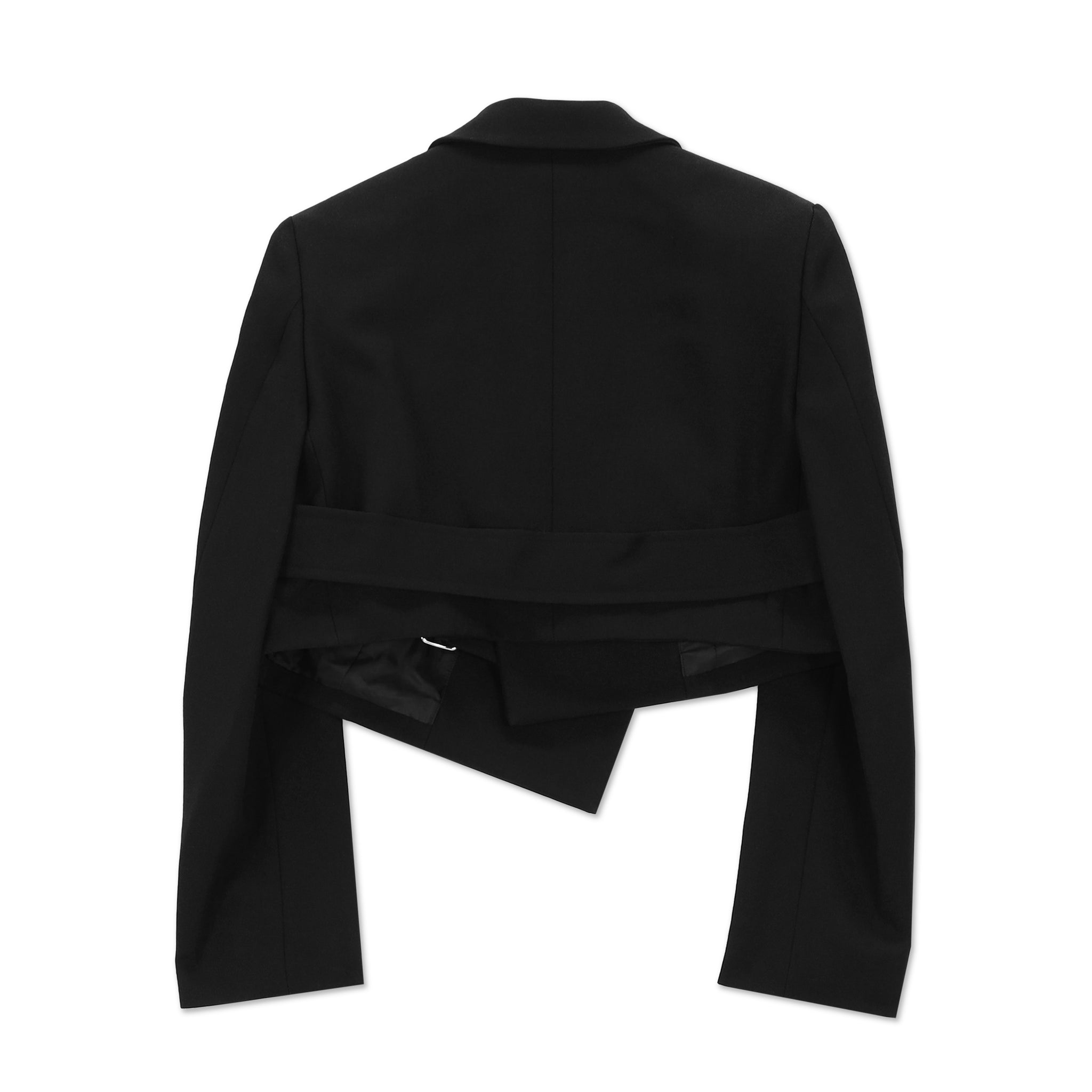 Thick Wool Double Breasted Cropped Jacket