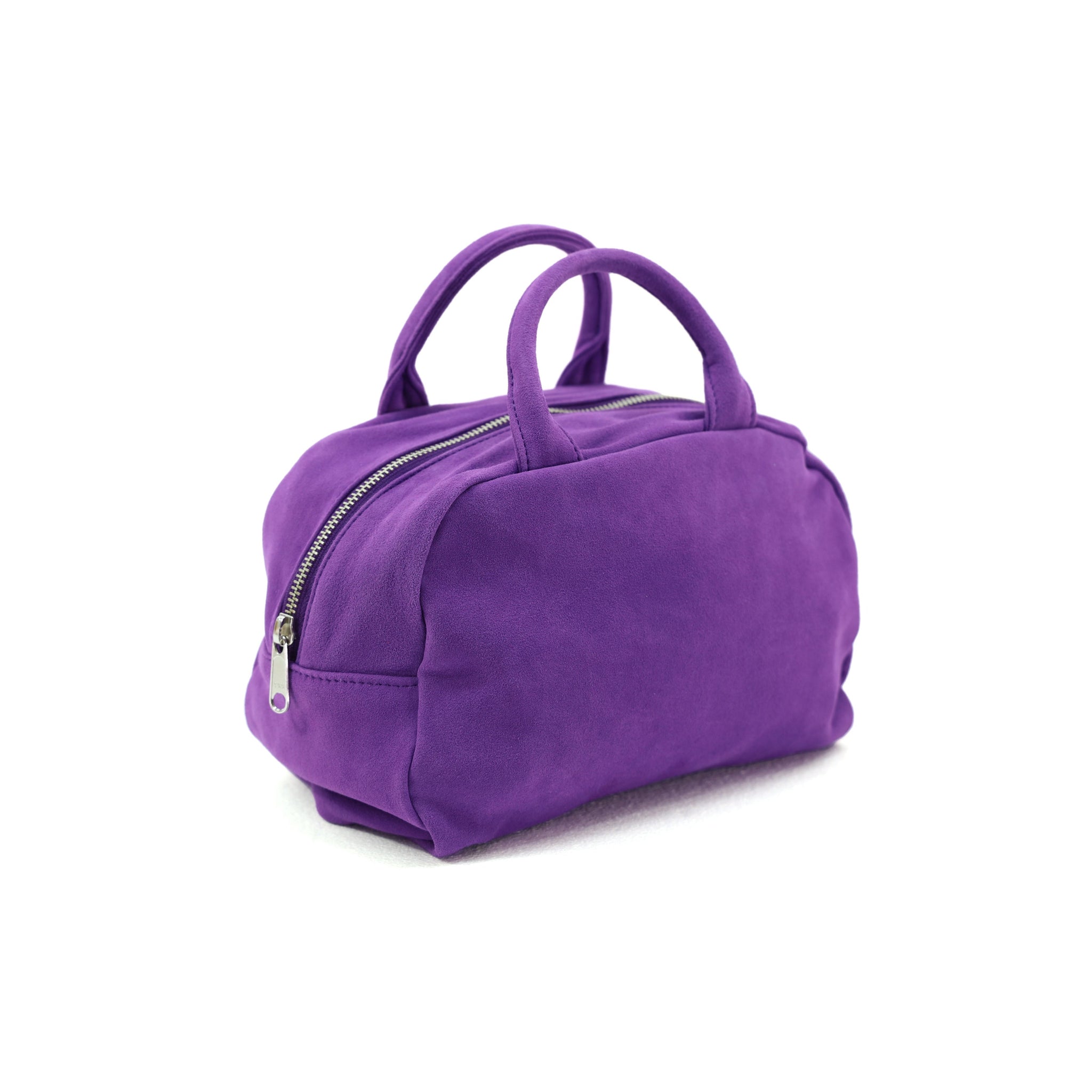 Suede Sheepskin Bag Purple