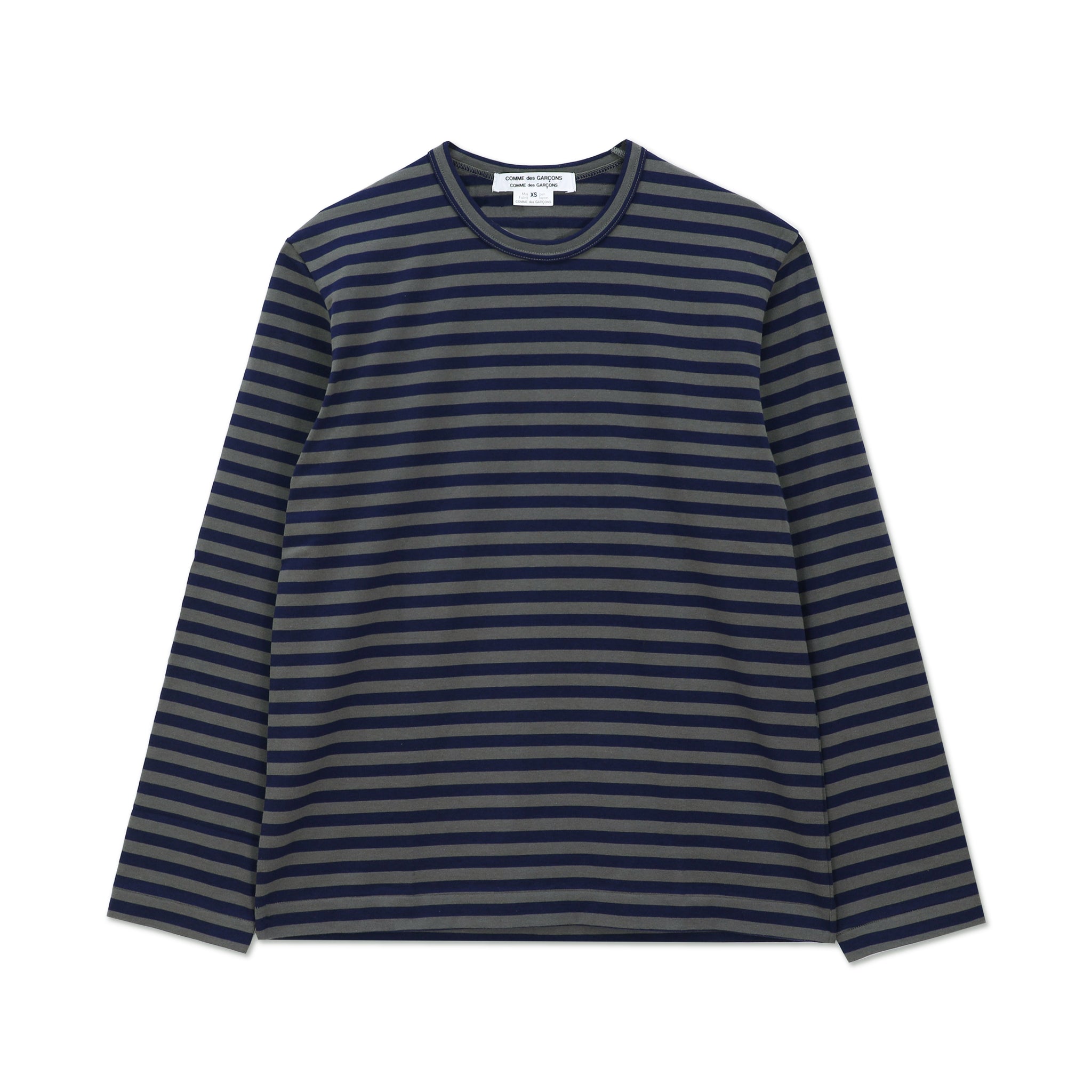 Oversized Stripe Jersey Khaki/Navy
