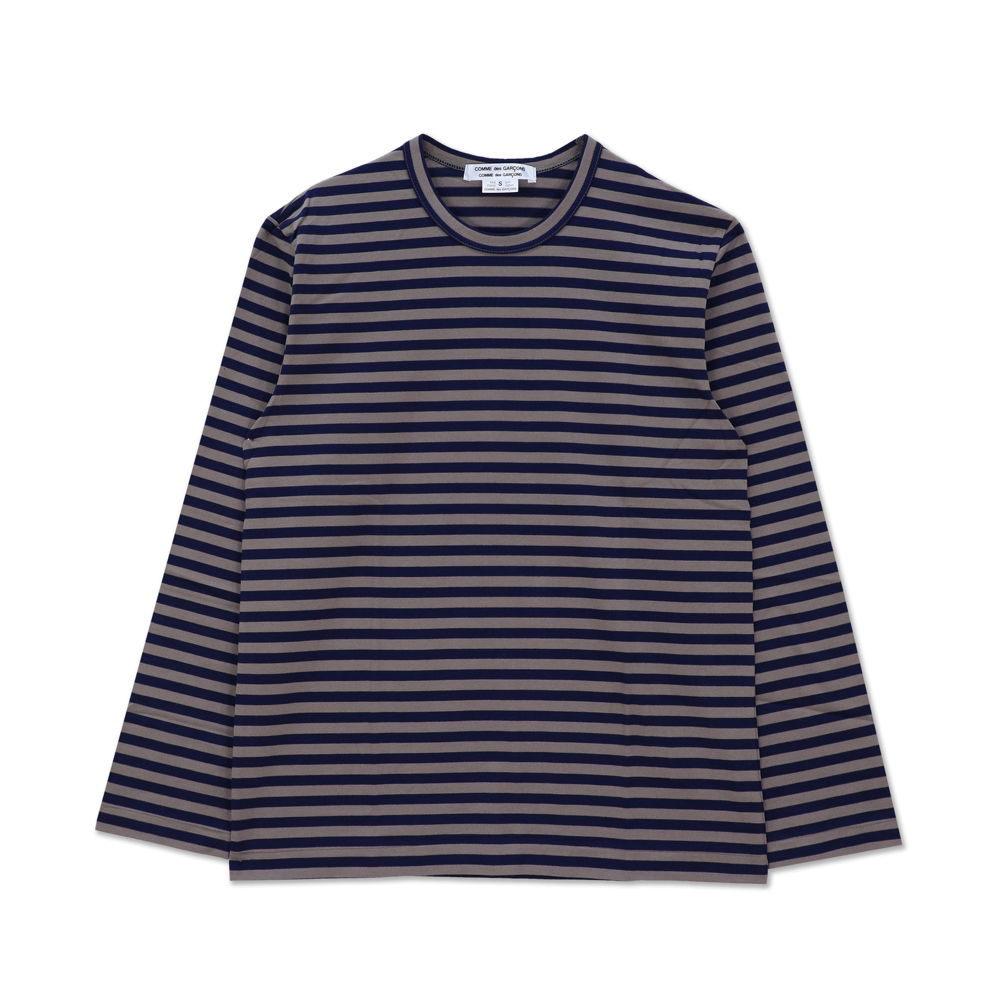 Oversized Stripe Jersey Brown/Navy