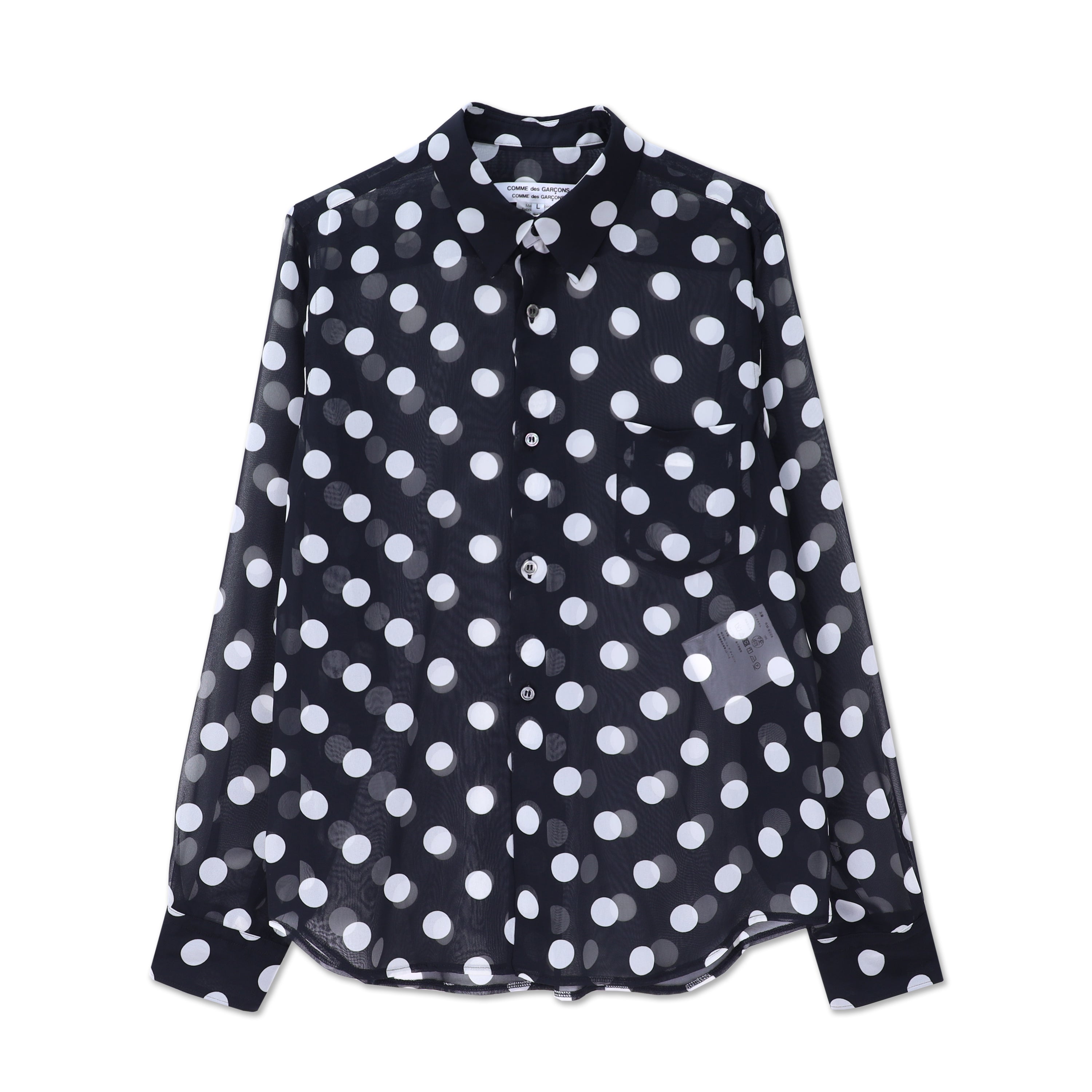 Georgette Big Polka Dot Blouse Black/White – COMME des GARÇONS Melbourne