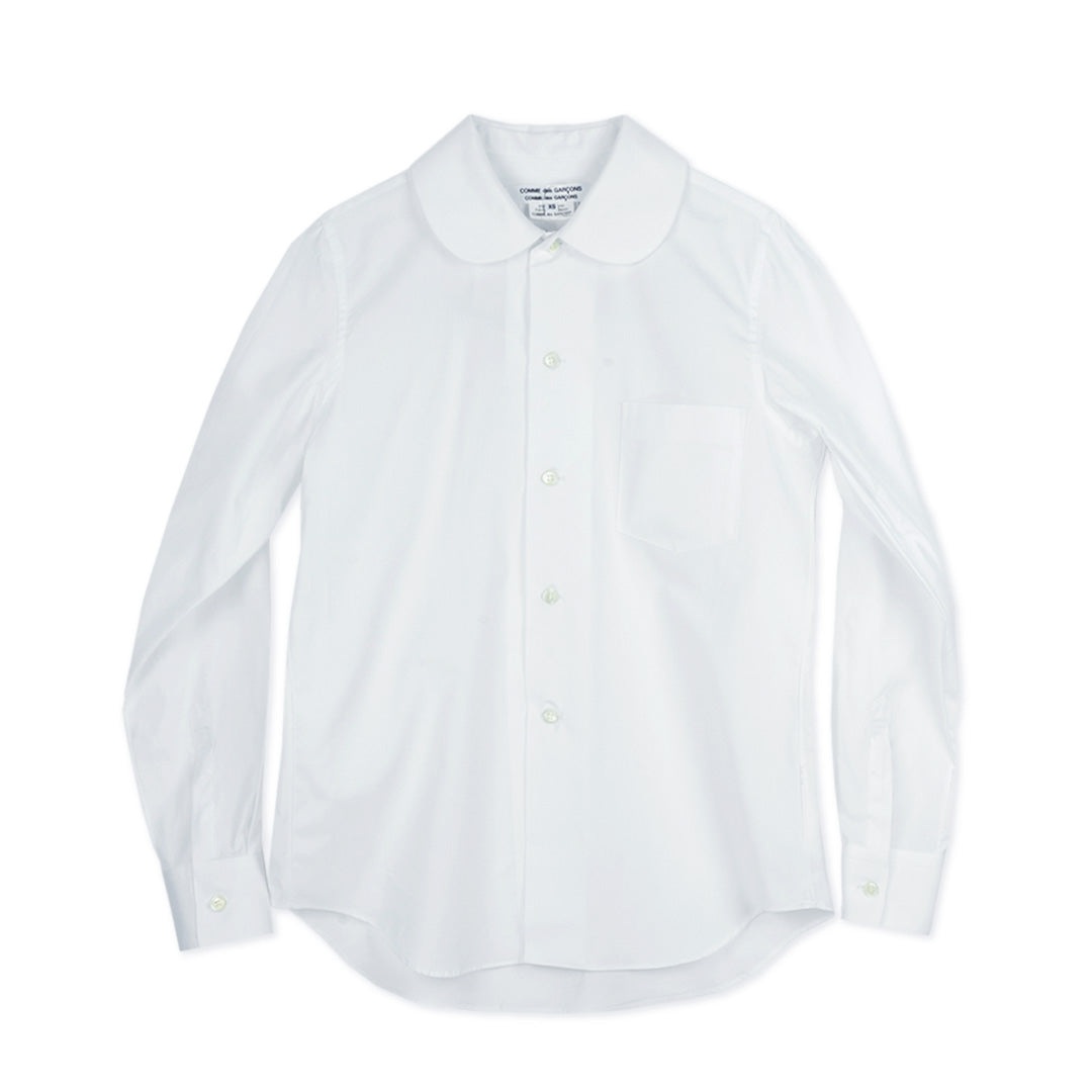 Peter Pan Collar White Shirt