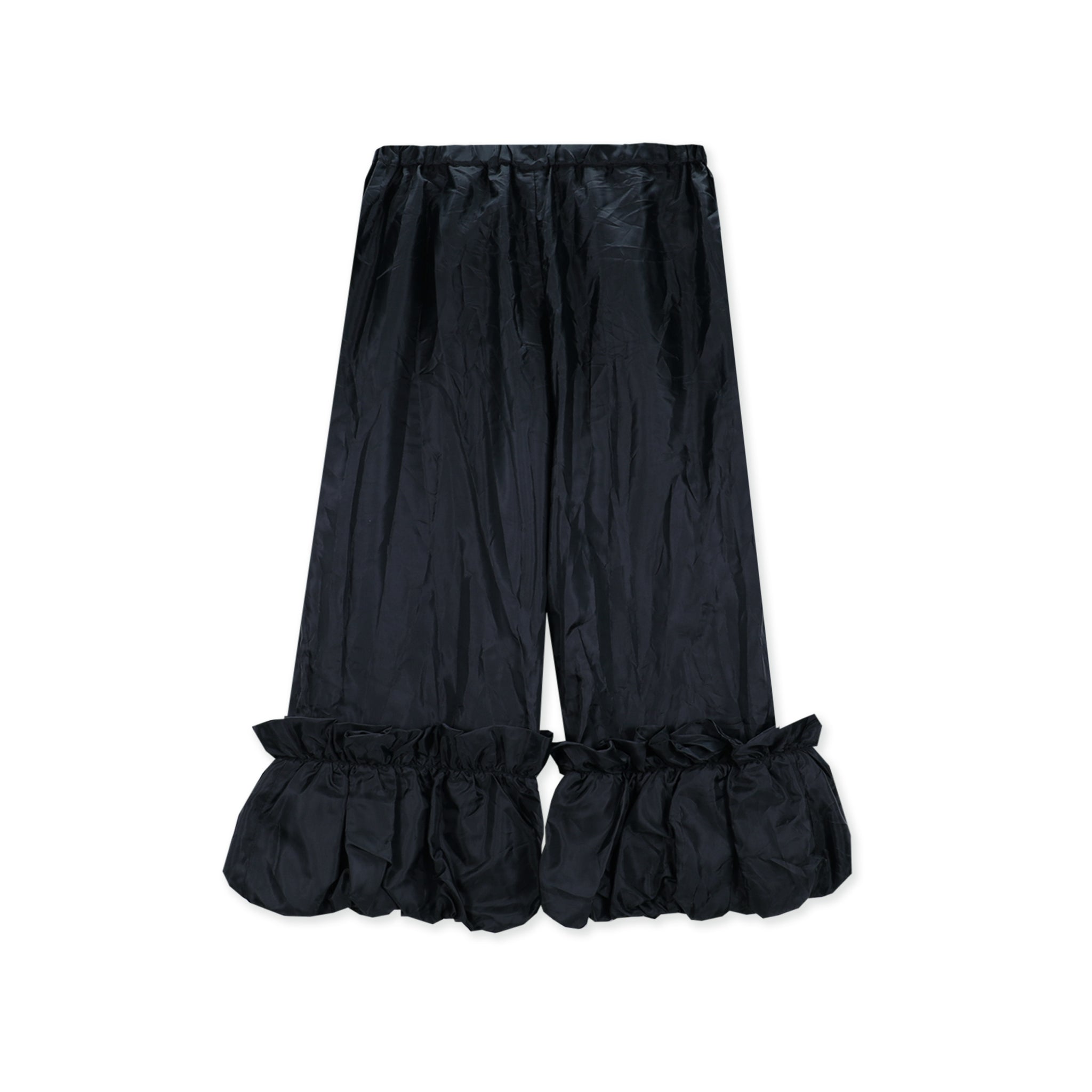 Taffeta Gathered Bubble Cuff Pants