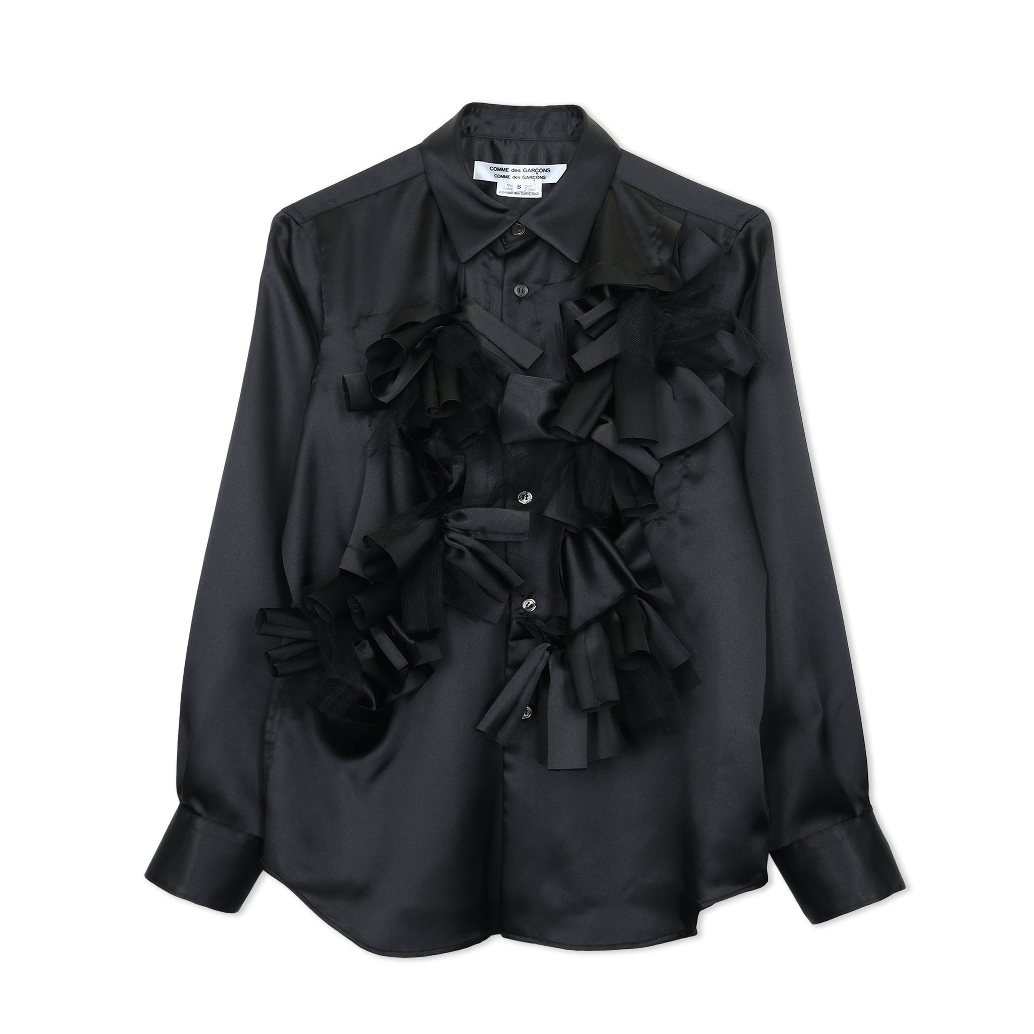Poly Nylon Bow Front Blouse