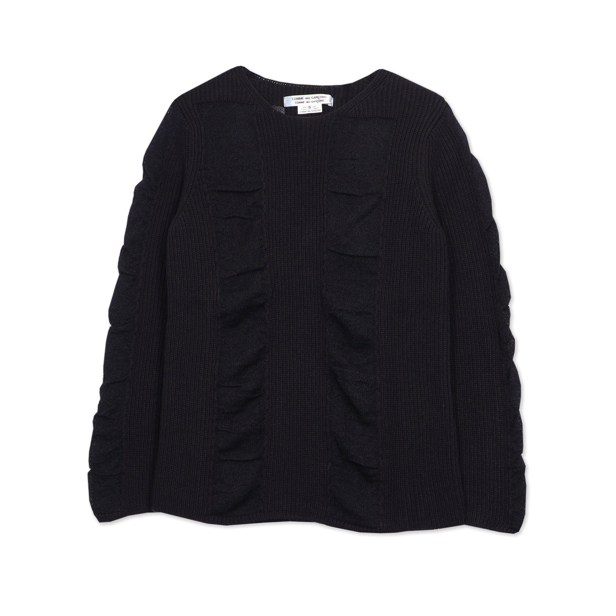 Ruched Panel Knit Sweater