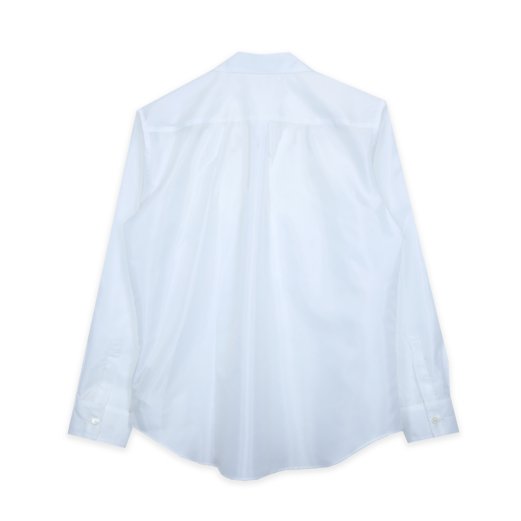 White Taffeta Rose Shirt