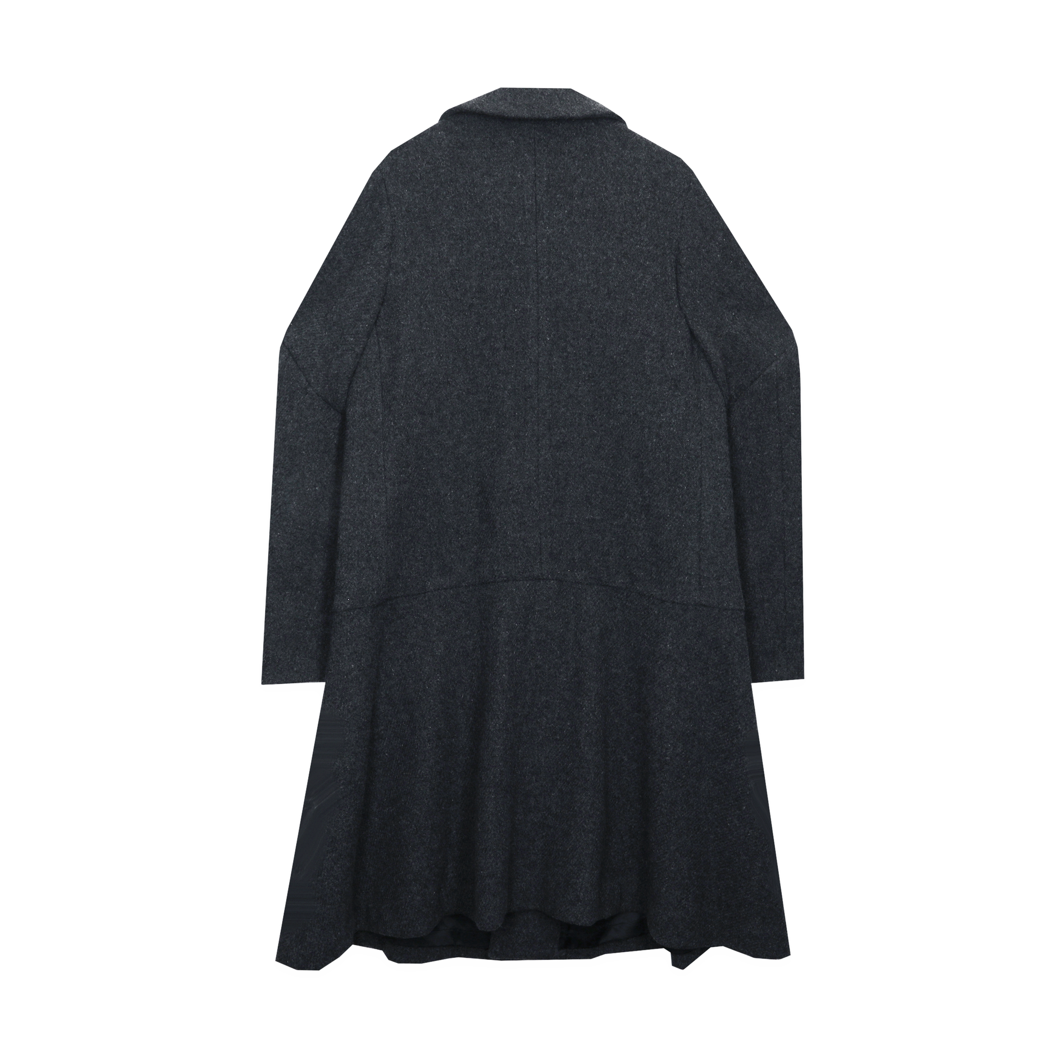 Charcoal Heavy Tweed Coat