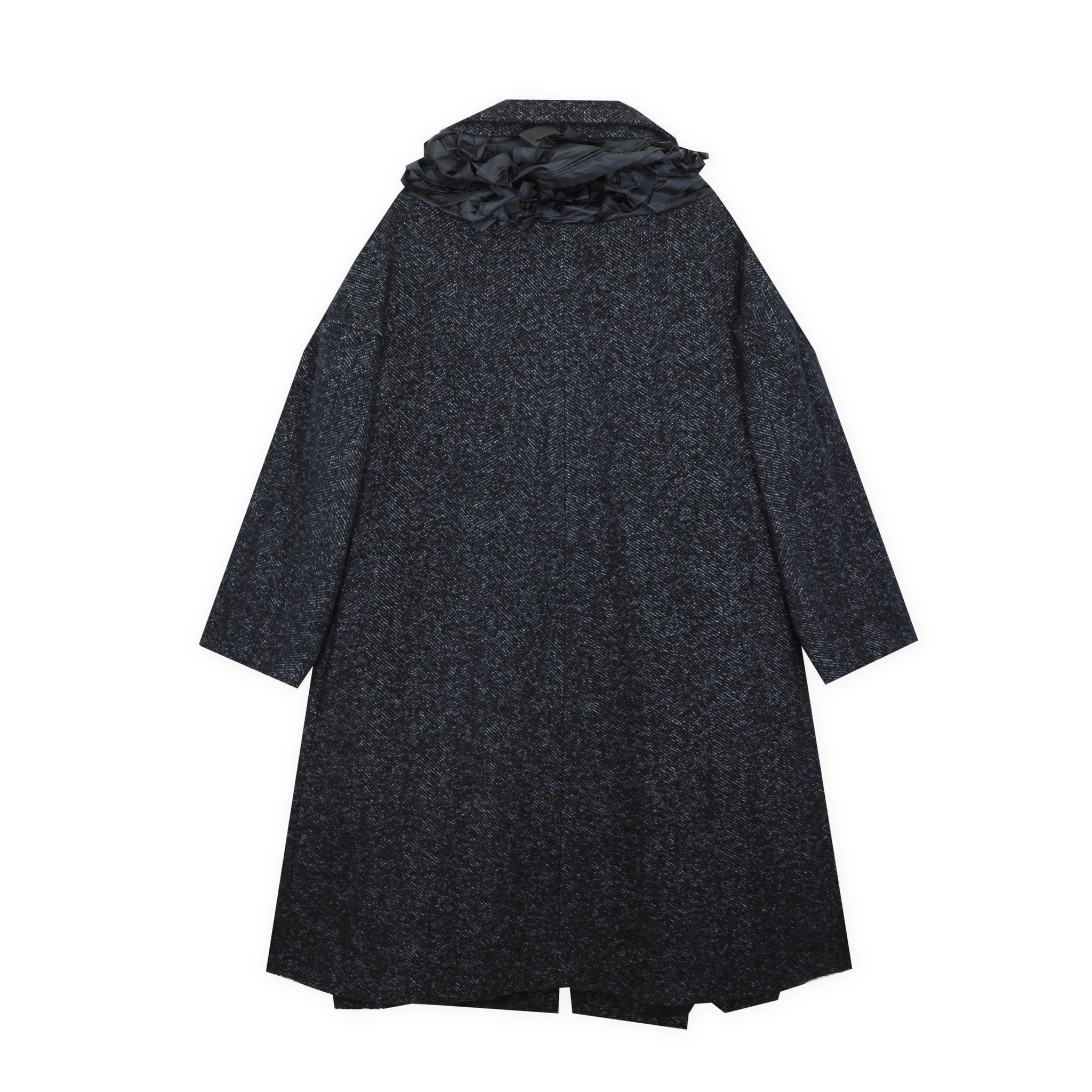 Detached Flannel Herringbone Coat