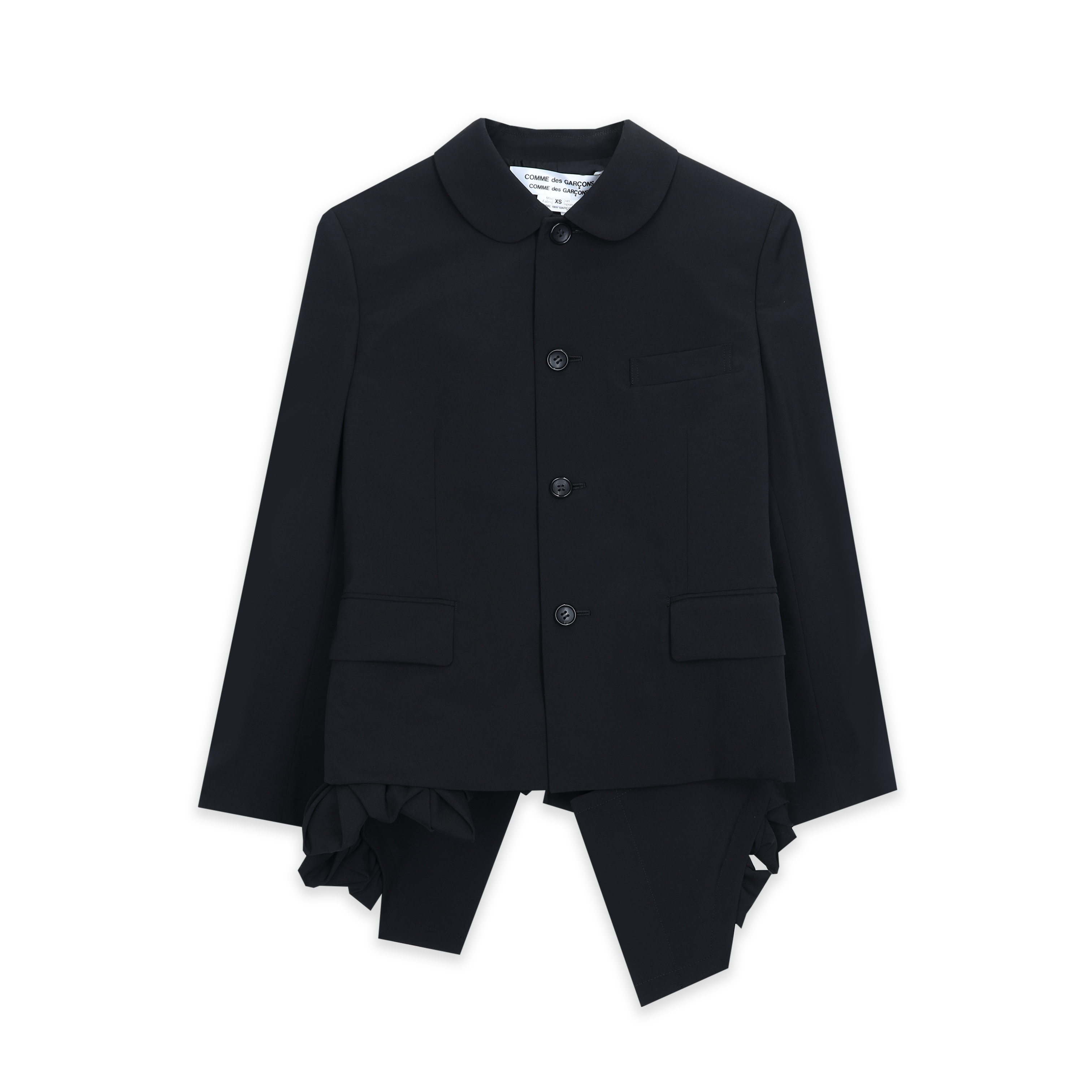 CDG SHIRT】SHRINKED BIAS TAILORED JACKET Dartless Three Pocket