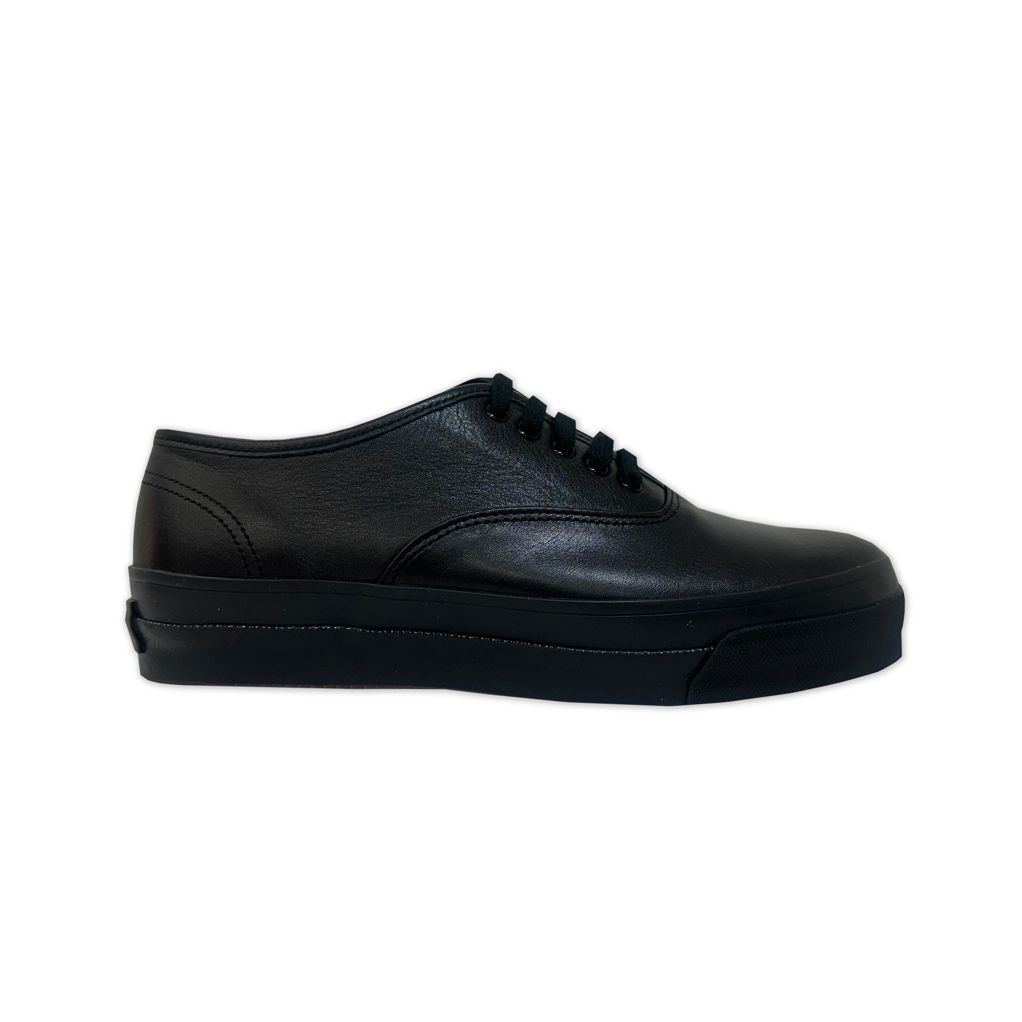 Black Vulcan Leather Sneaker